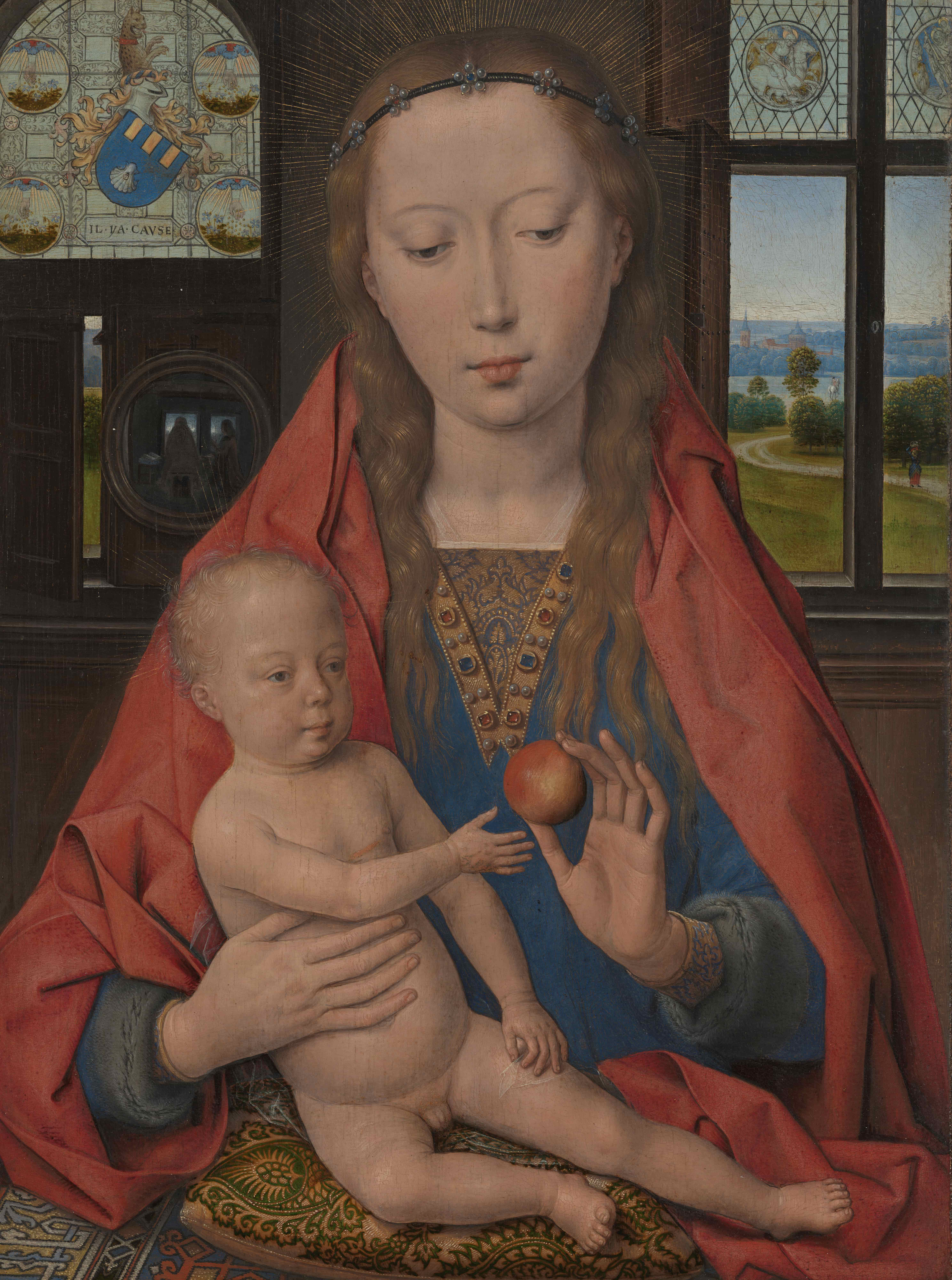 《圣母玛利亚与圣婴》（Virgin Mary with the Child Jesus）｜汉斯·梅姆林 Hans Memling｜1487