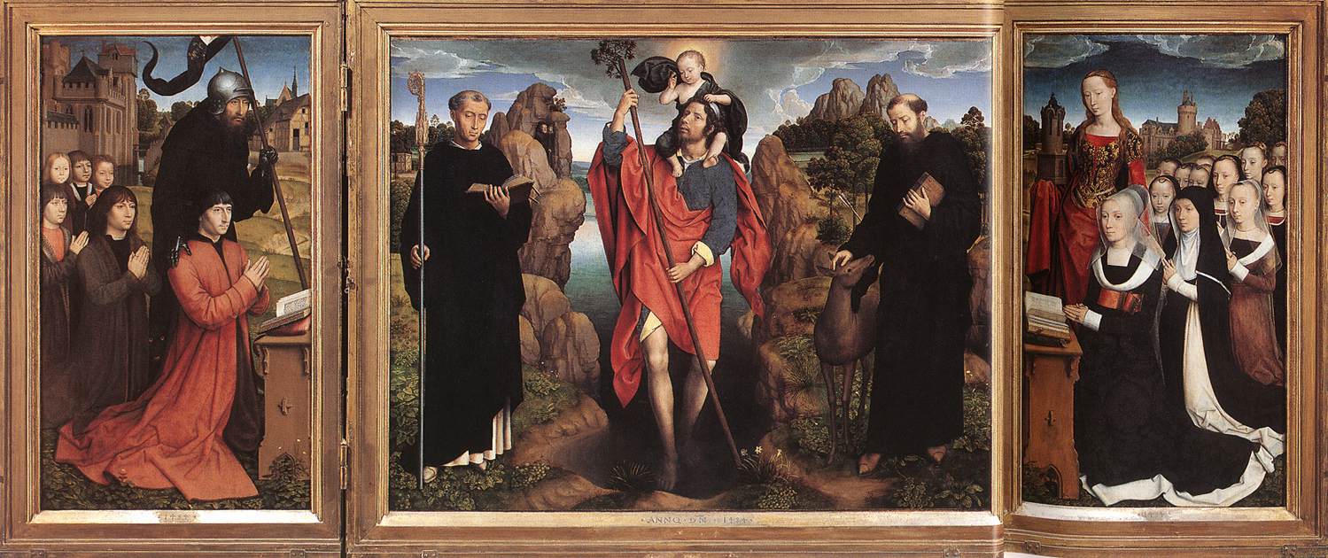 《莫雷尔家族三联画》（Moreel Triptych）｜汉斯·梅姆林 Hans Memling｜1484