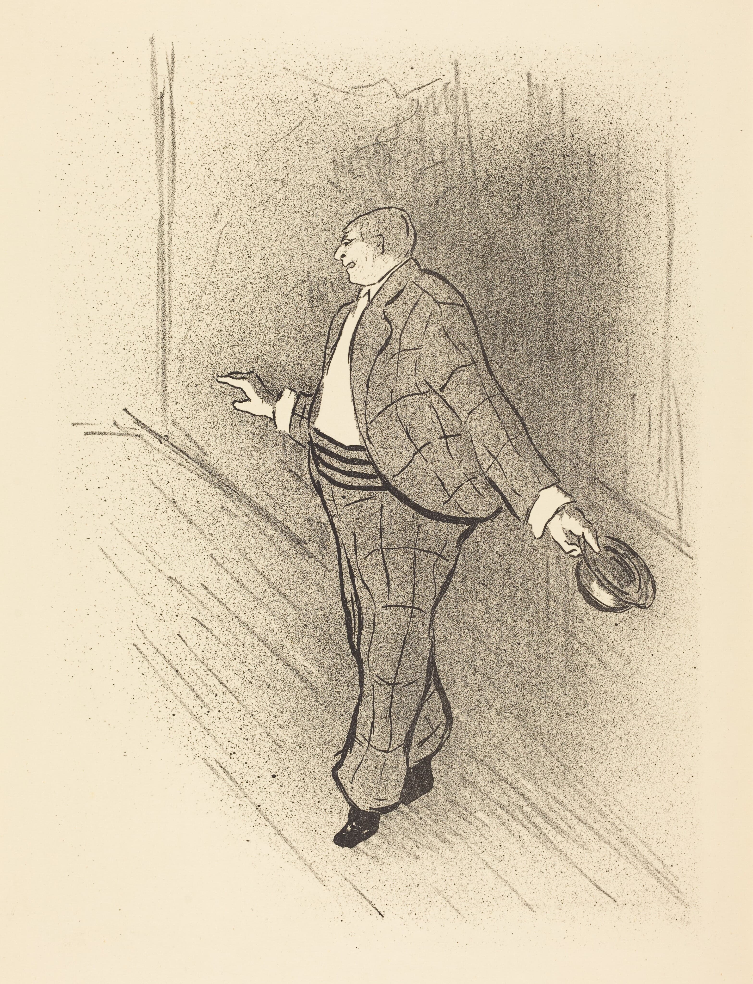《美国歌手》（American Singer）｜亨利-加布里埃尔·伊贝尔 Henri-Gabriel Ibels｜1893