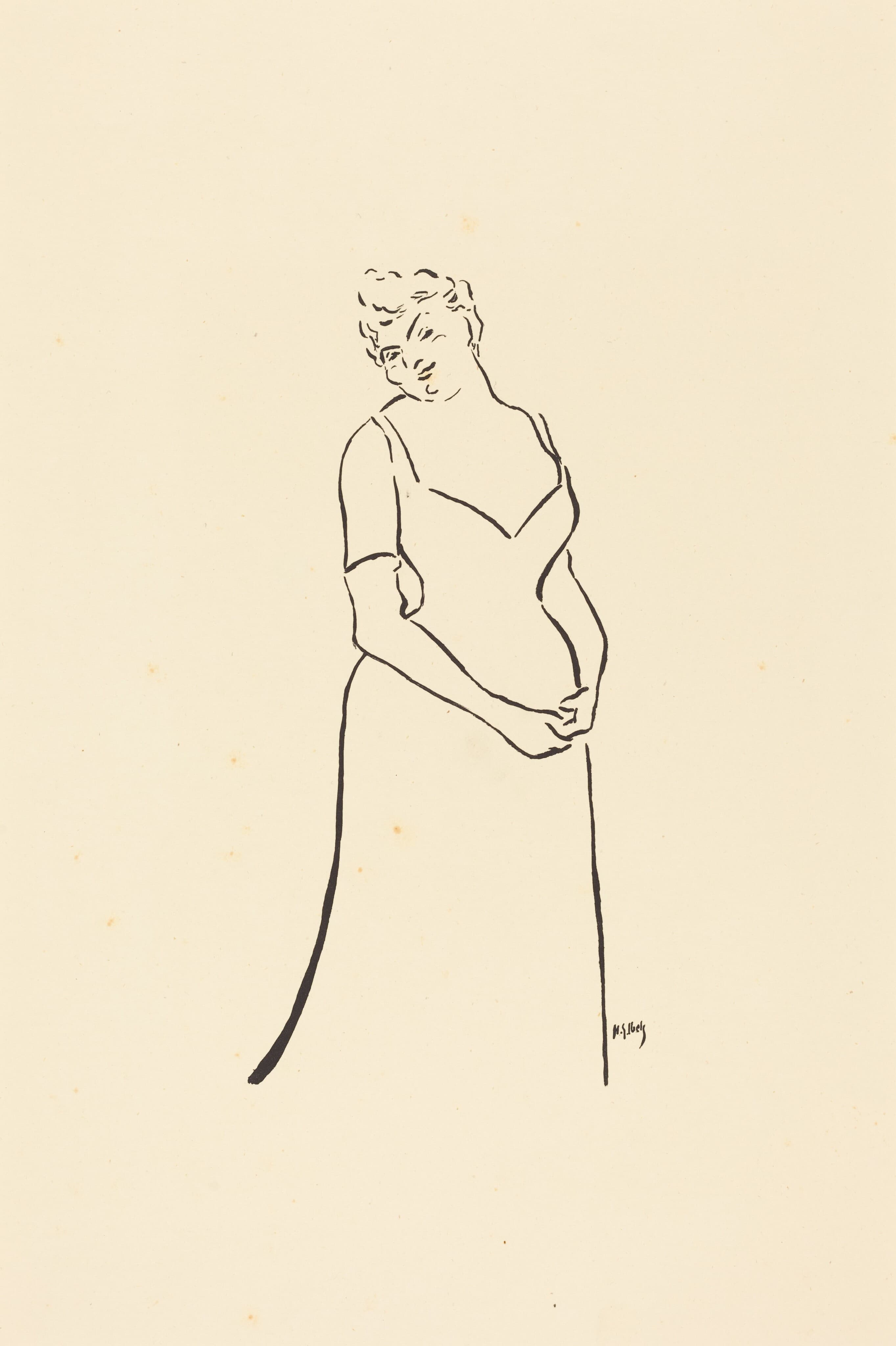 《保拉·布雷比恩》（Paula Brebion）｜亨利-加布里埃尔·伊贝尔 Henri-Gabriel Ibels｜1893