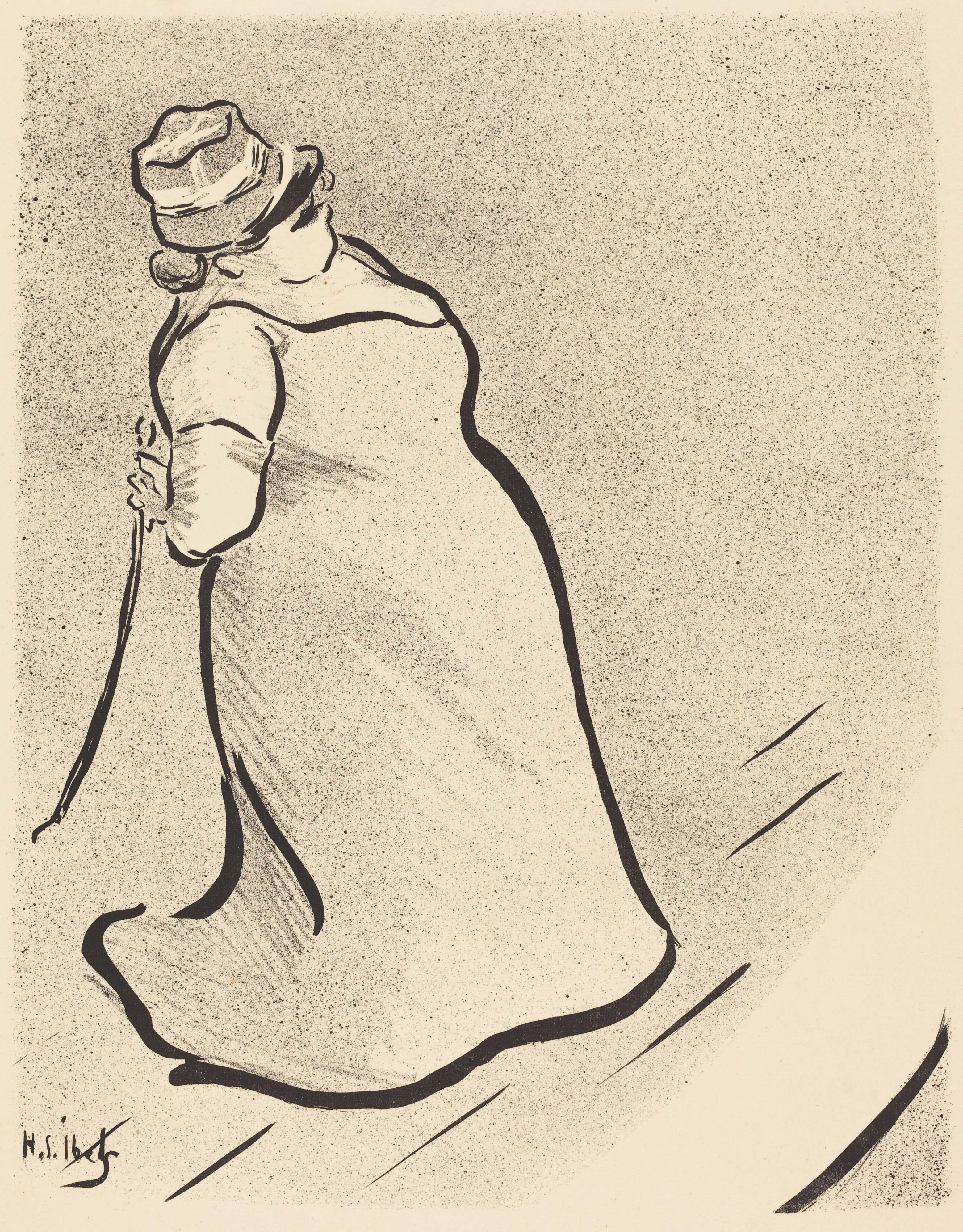 《歌手》（Singer）｜亨利-加布里埃尔·伊贝尔 Henri-Gabriel Ibels｜1893