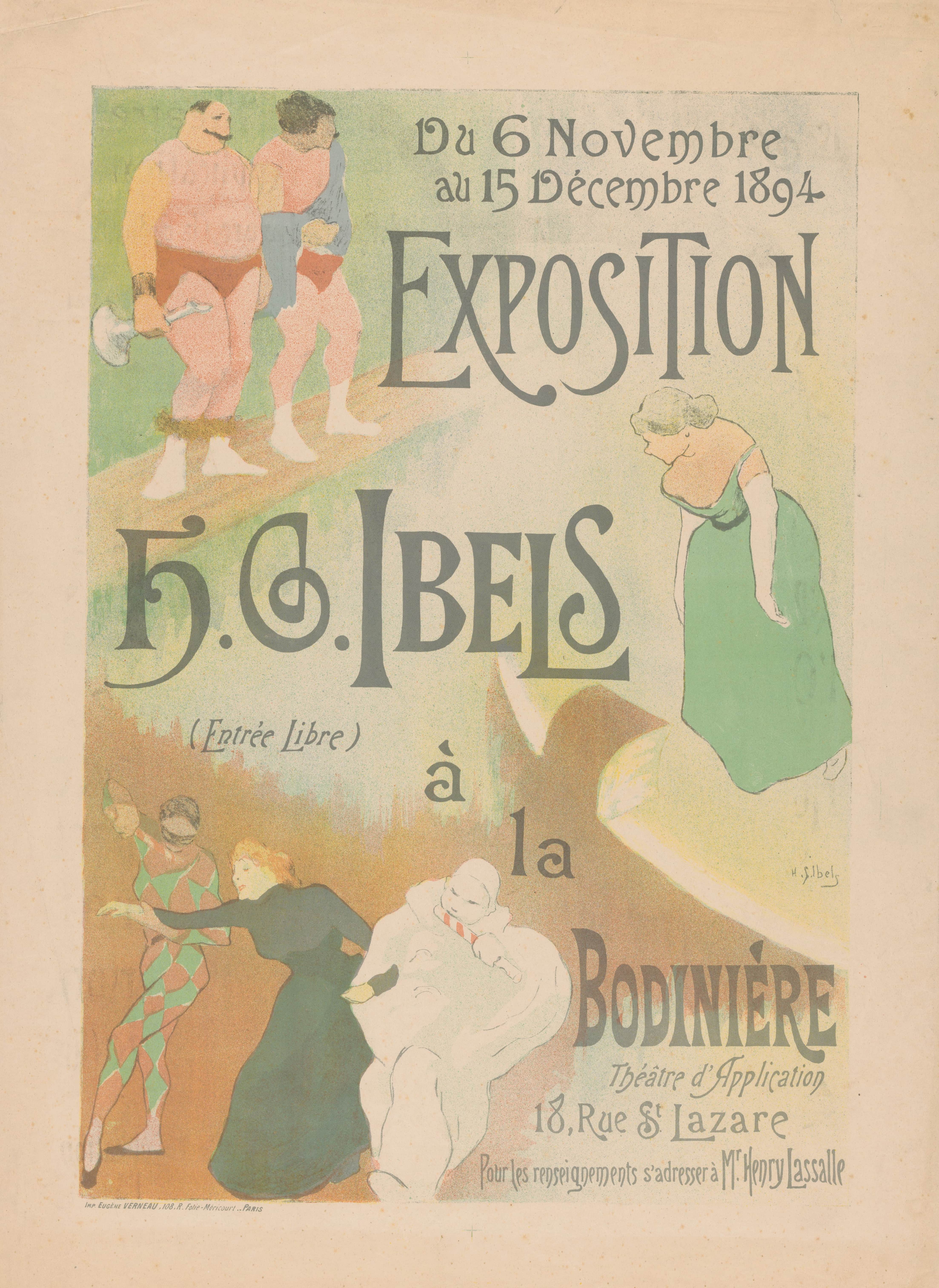 La Bodinière 剧院 H.G. Ibels 展览海报