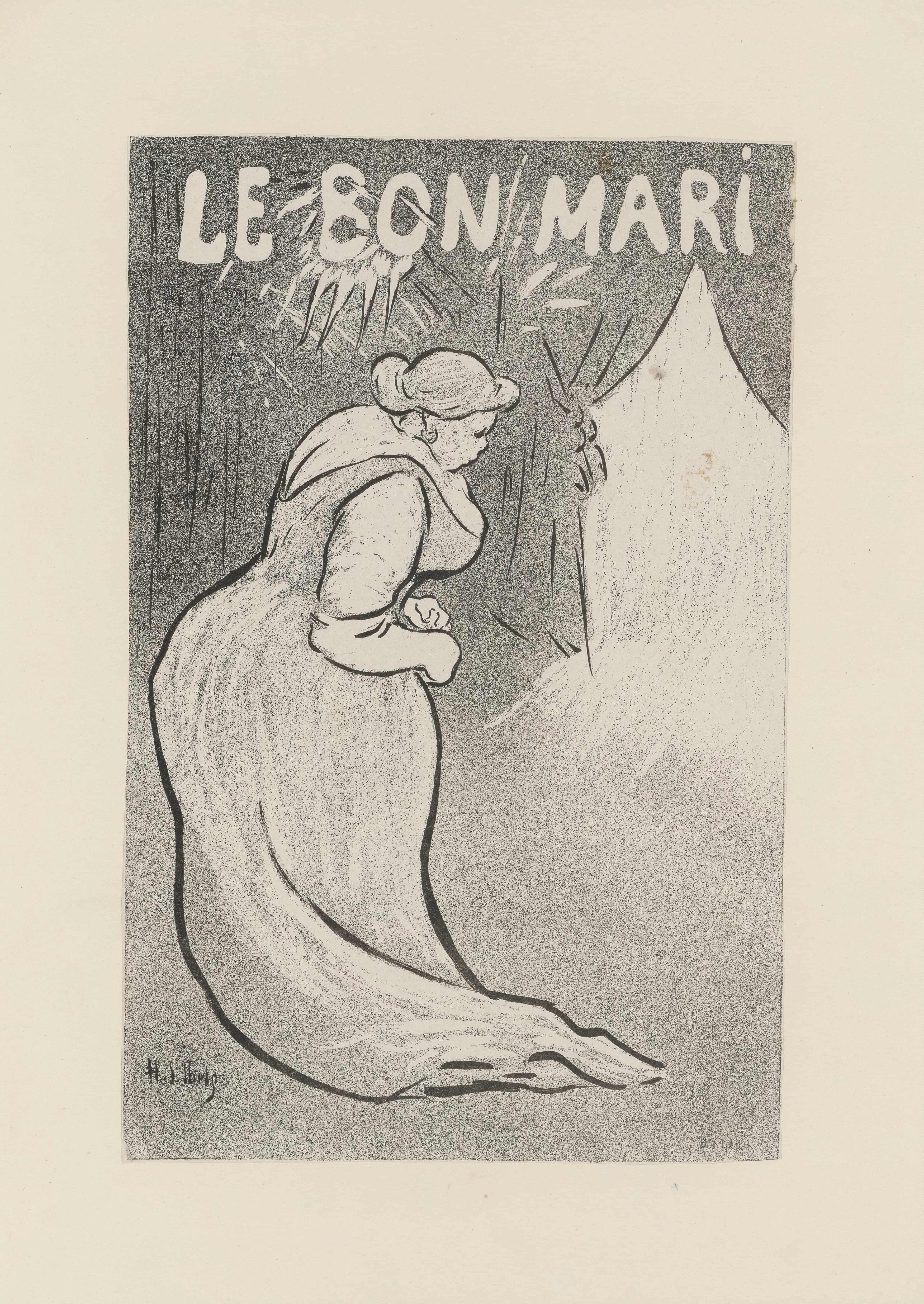 《好丈夫》（The Good Husband）｜亨利-加布里埃尔·伊贝尔 Henri-Gabriel Ibels｜1895