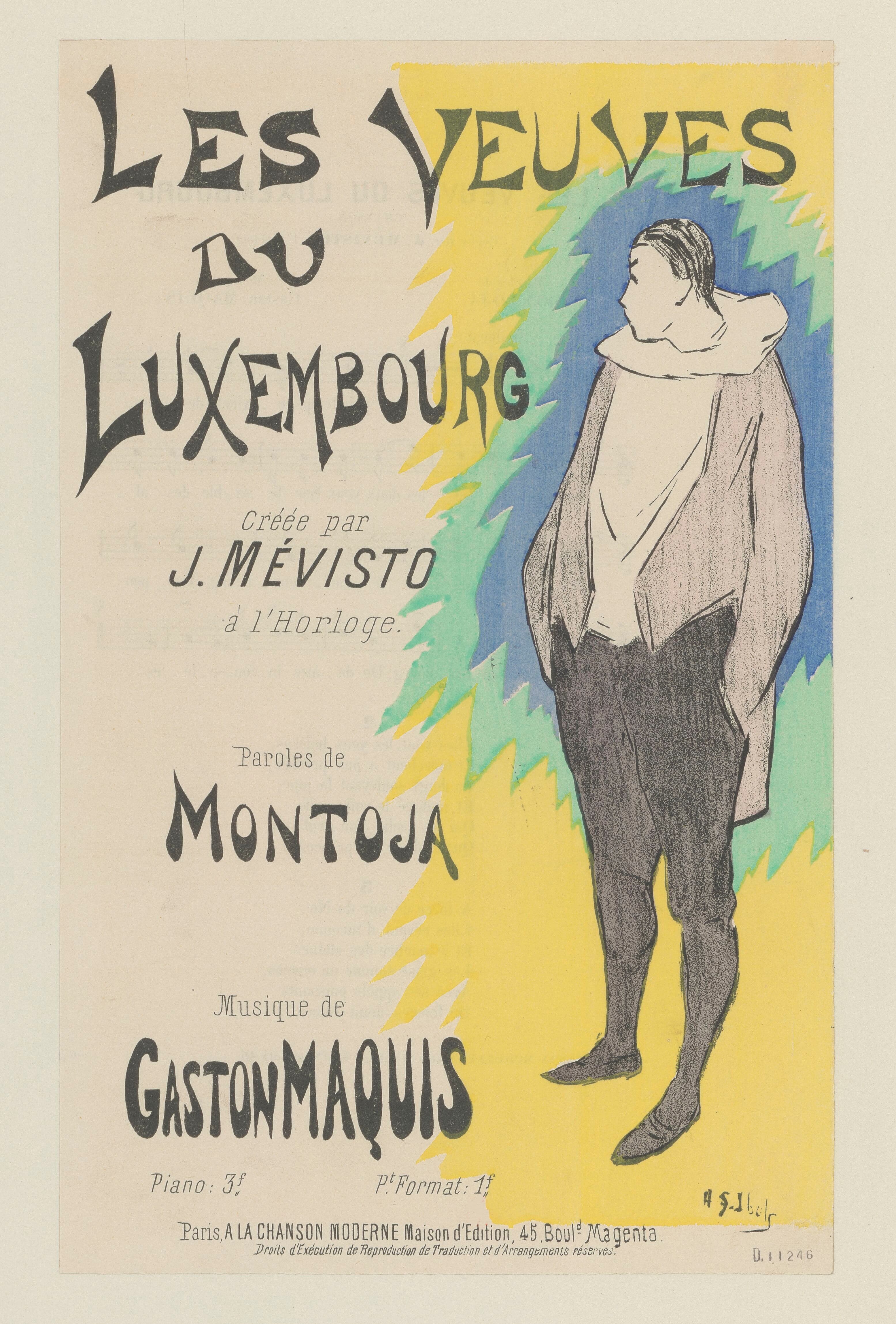 《卢森堡寡妇》（The Widows of Luxembourg）｜亨利-加布里埃尔·伊贝尔 Henri-Gabriel Ibels｜1895