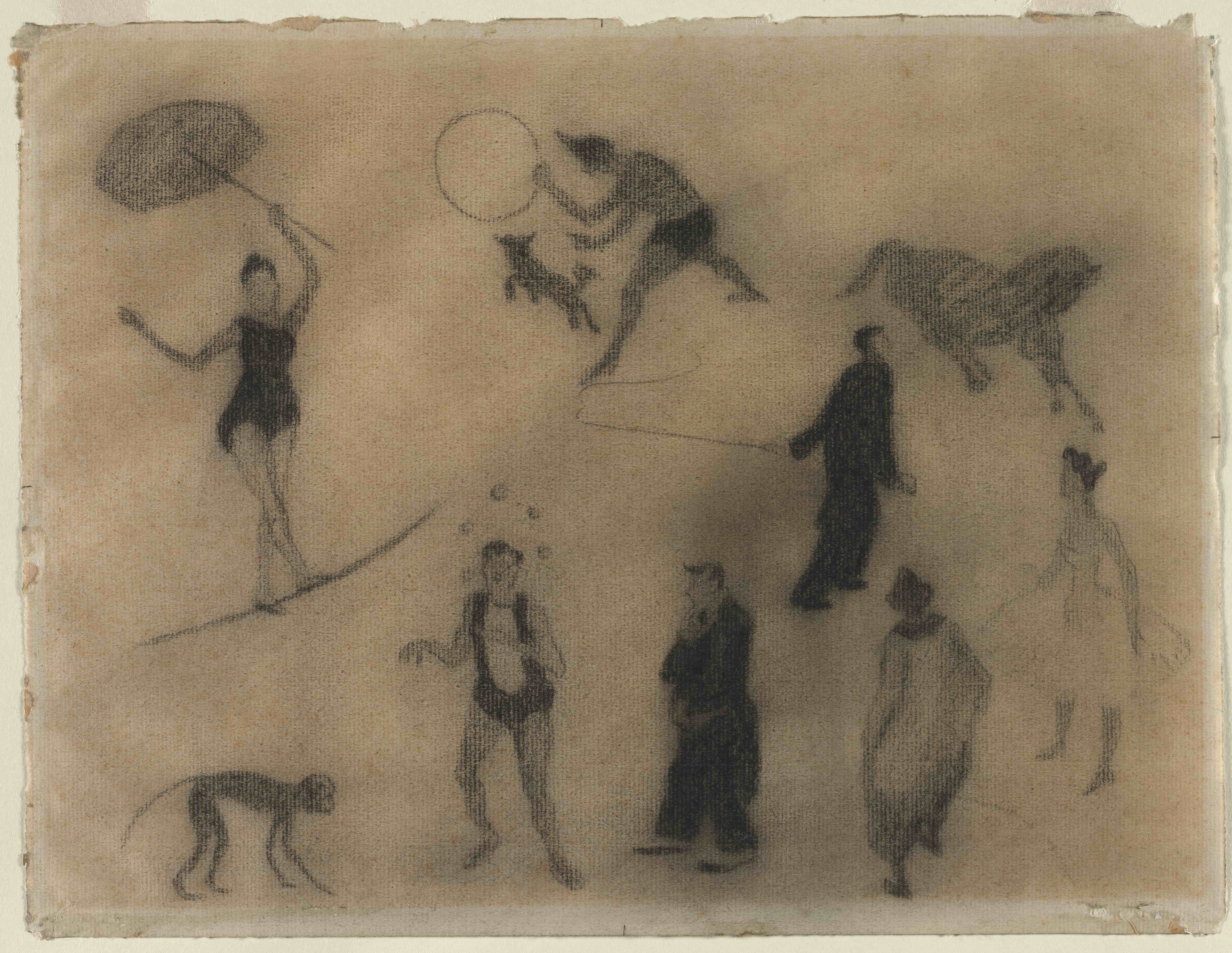 《马戏团》（The Circus）｜亨利-加布里埃尔·伊贝尔 Henri-Gabriel Ibels｜1896