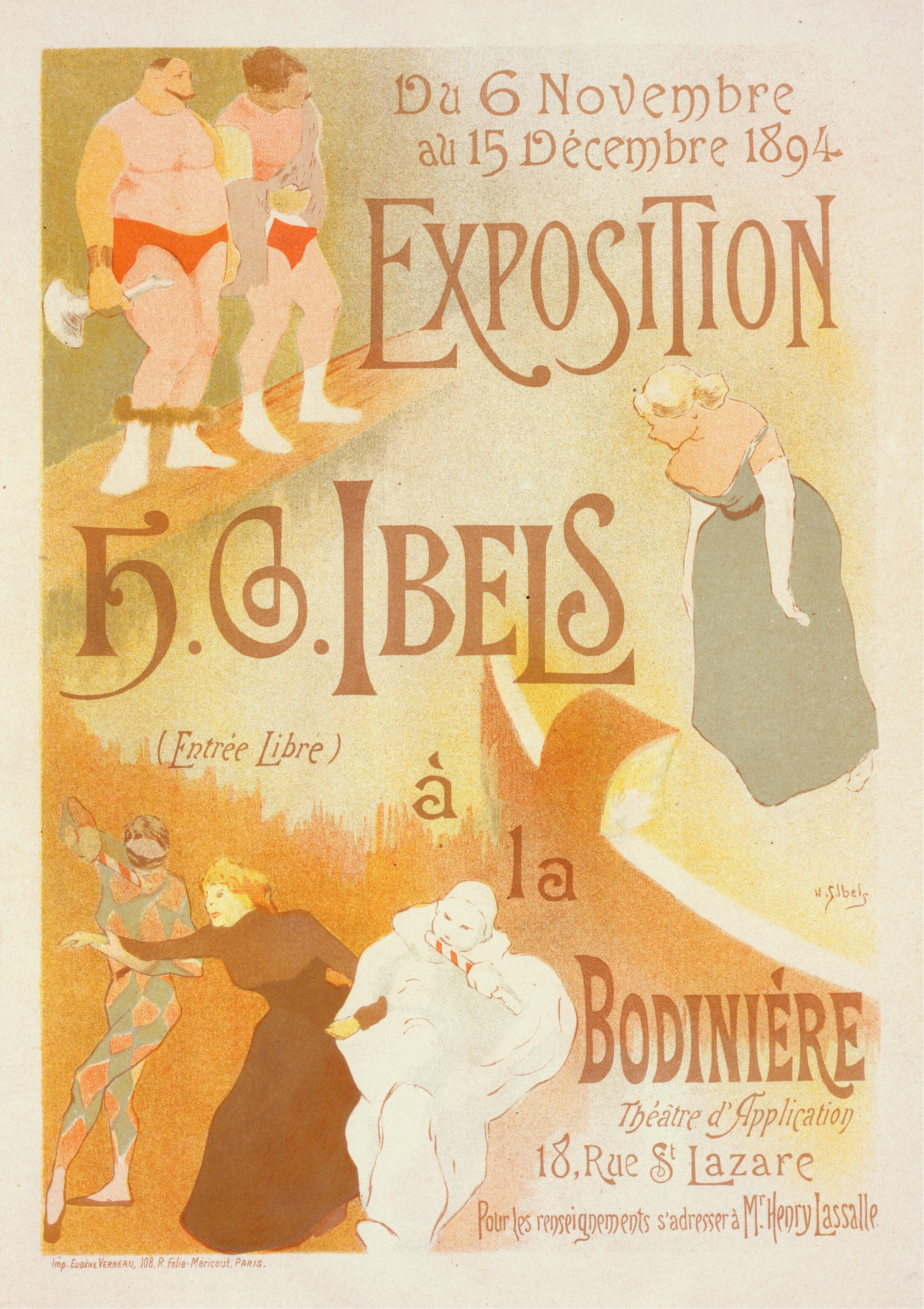 《H.G.伊贝尔博览会》（Exposition De H. G. Ibels）｜亨利-加布里埃尔·伊贝尔 Henri-Gabriel Ibels｜1898