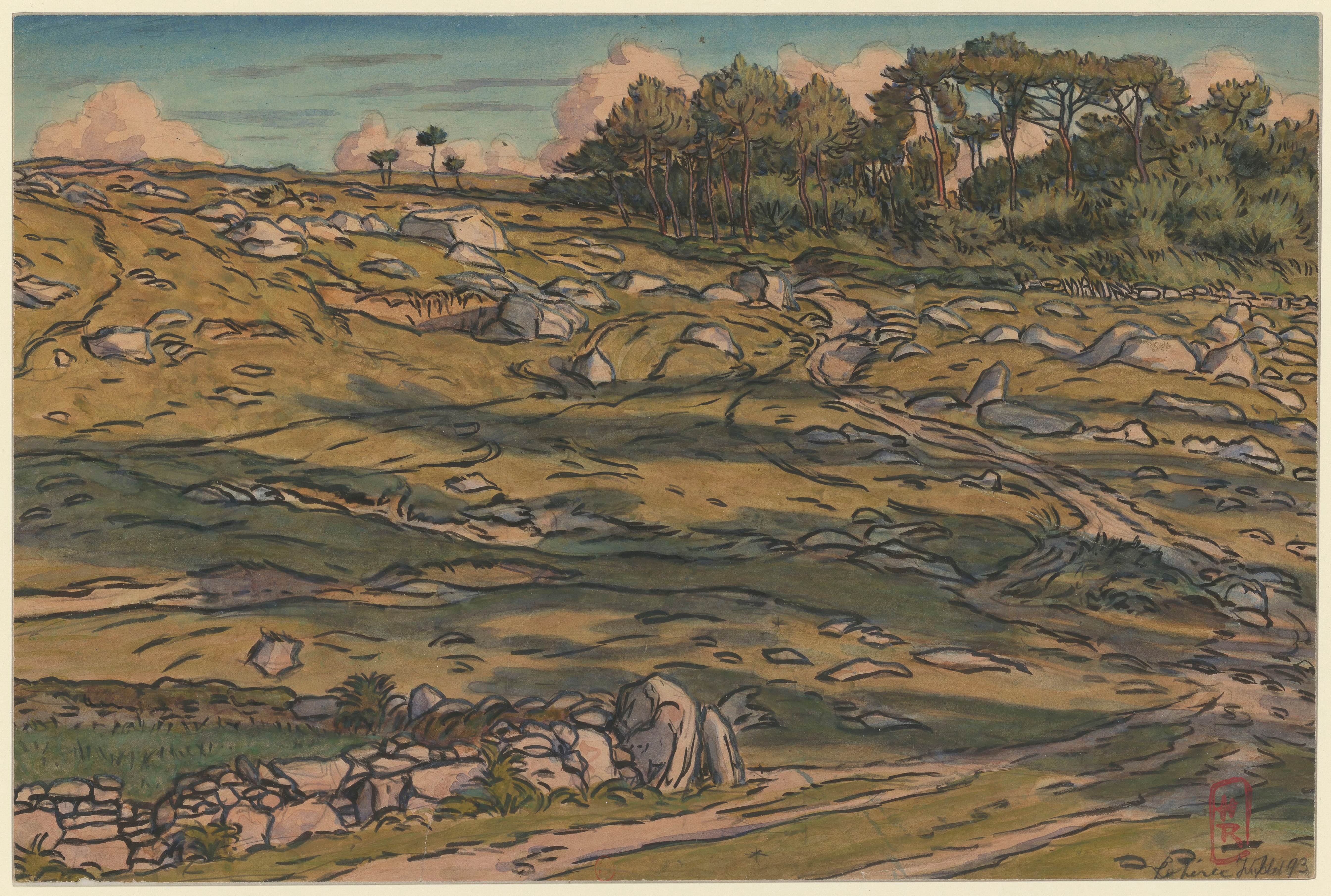 《洛埃雷茨》（Loherec）｜亨利·里维埃 Henri Rivière｜1893