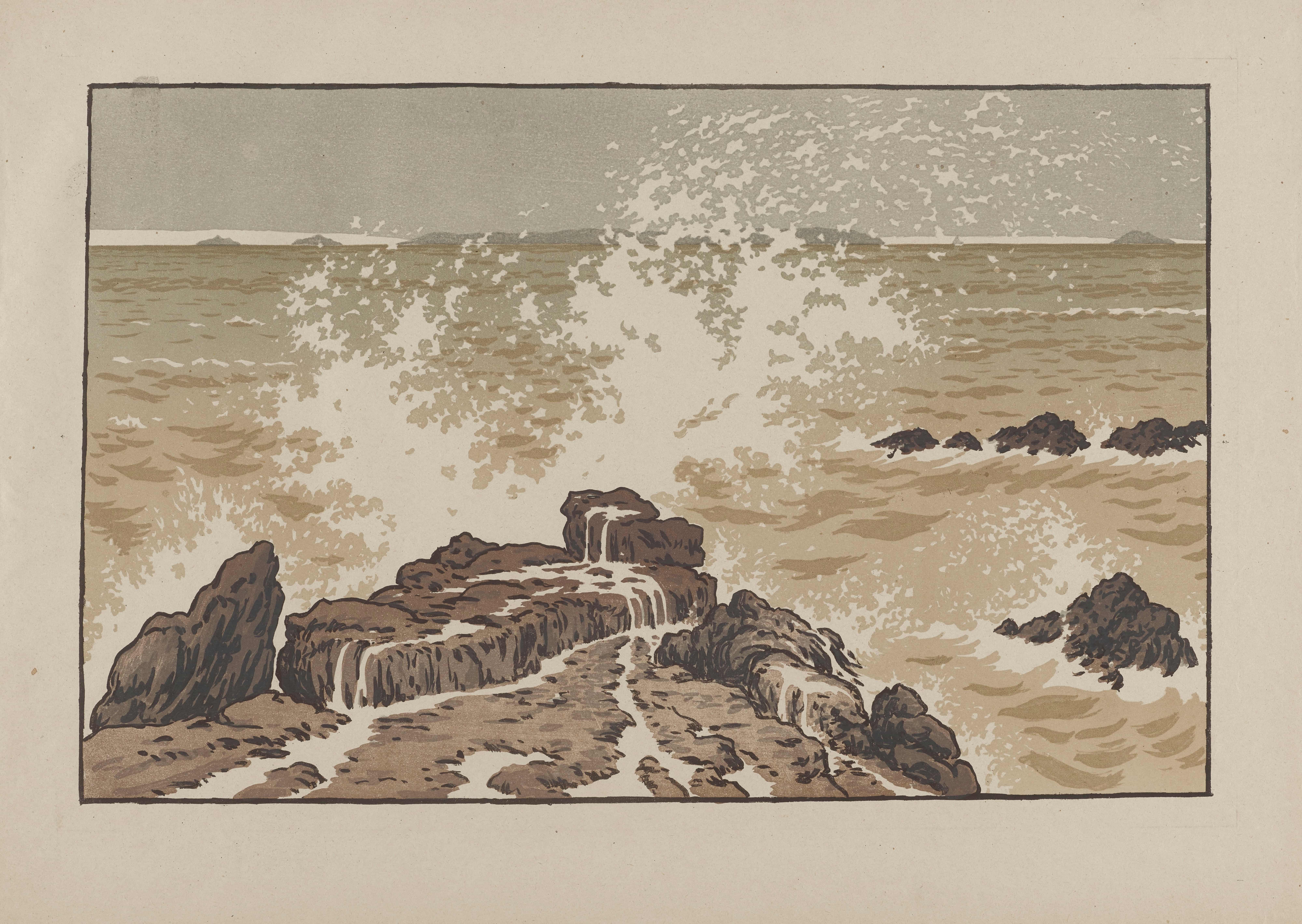 《波浪》（The Wave）｜亨利·里维埃 Henri Rivière｜1893