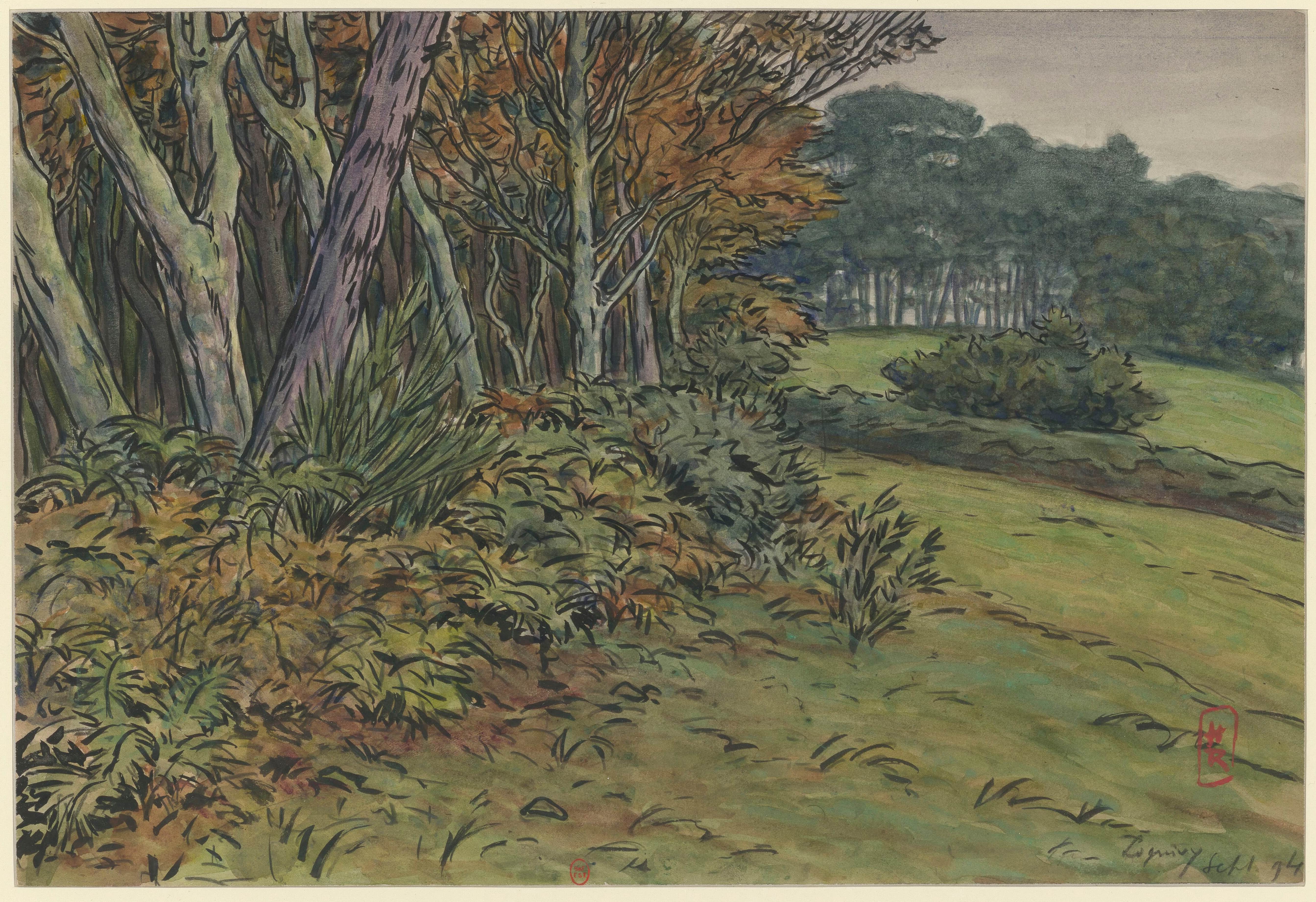 《洛吉维》（Loguivy）｜亨利·里维埃 Henri Rivière｜1894