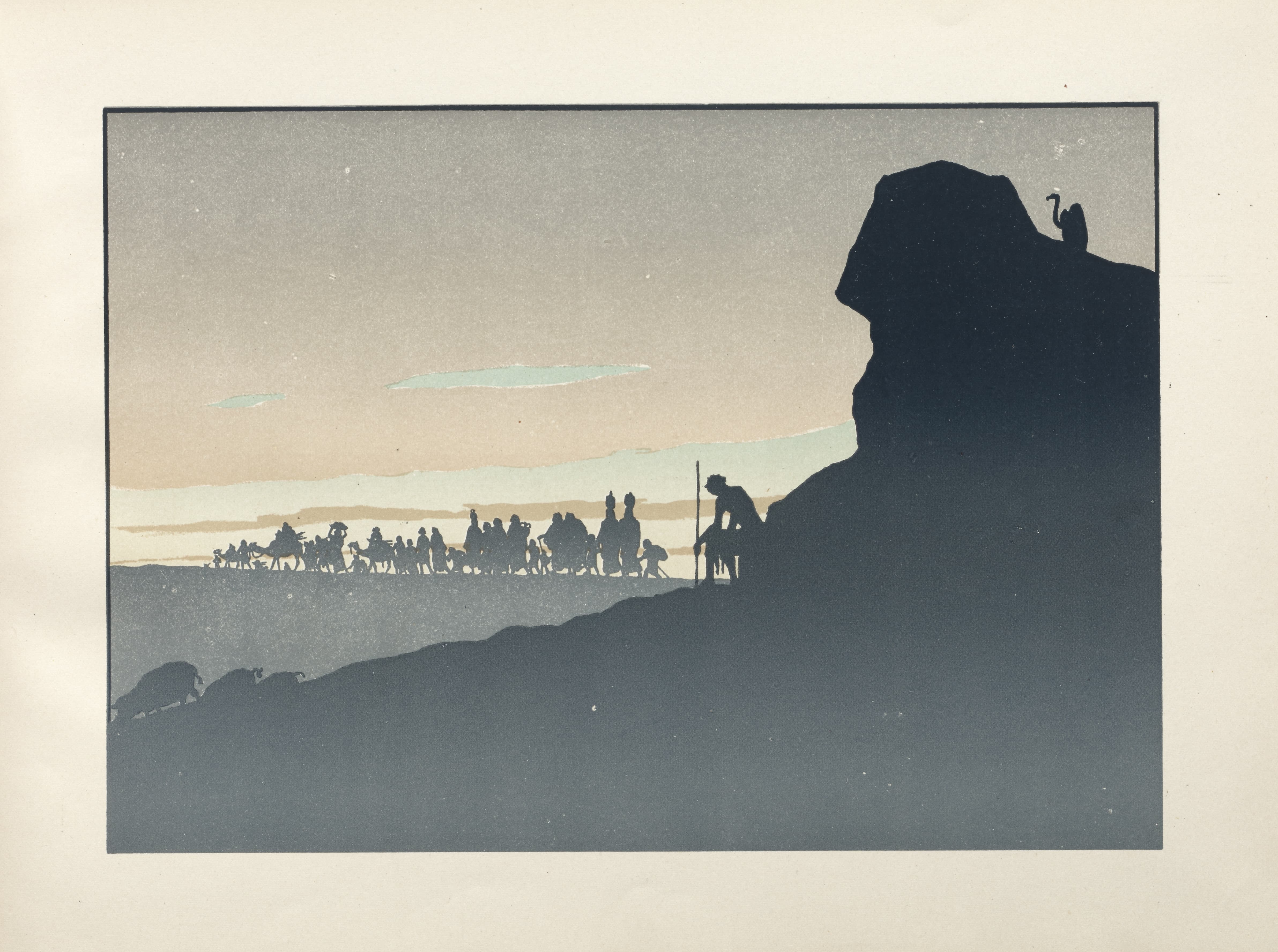 《浪子；第五表》（The Prodigal Son; Fifth Table）｜亨利·里维埃 Henri Rivière｜1895
