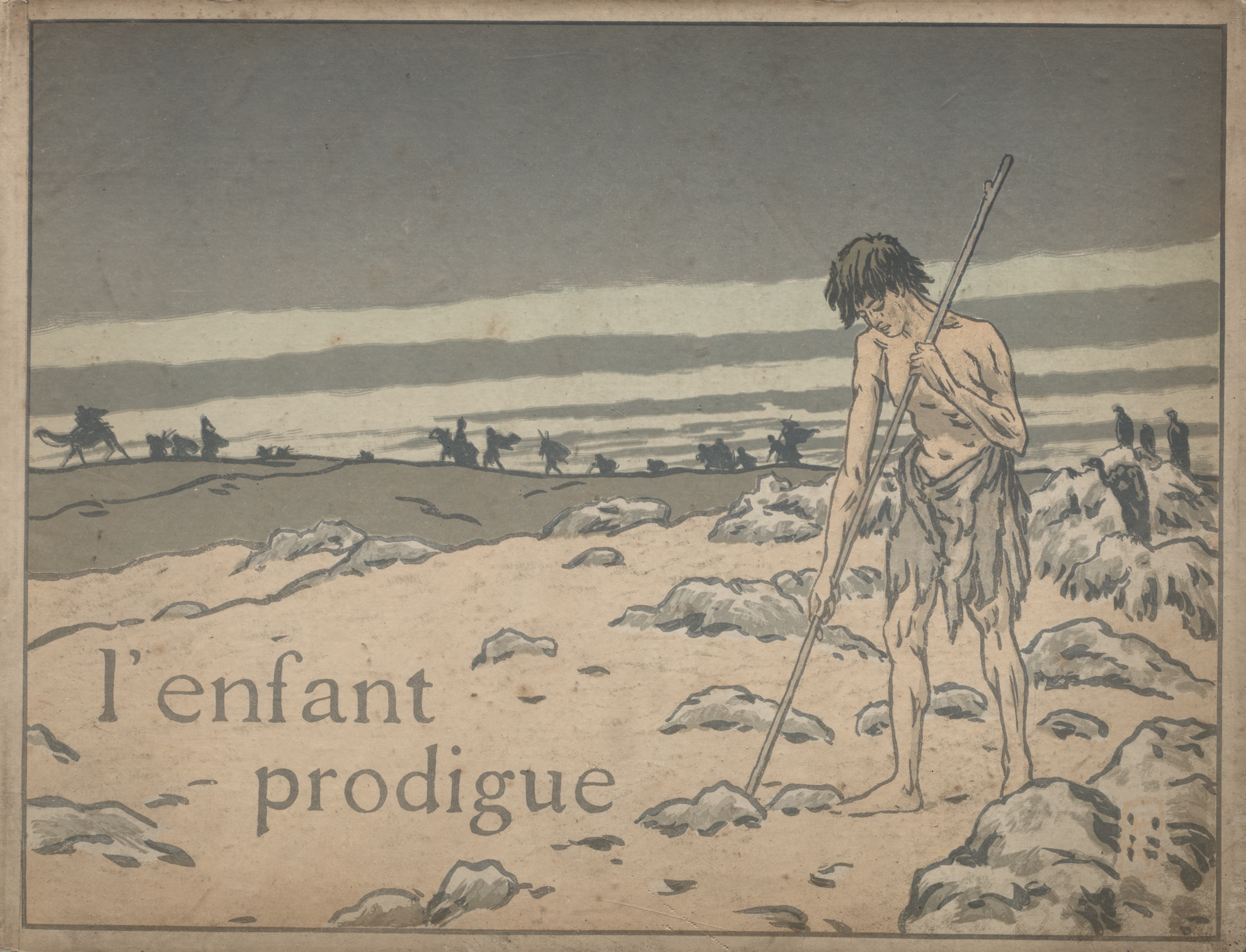 《浪子；覆盖》（The Prodigal Son; Cover）｜亨利·里维埃 Henri Rivière｜1895