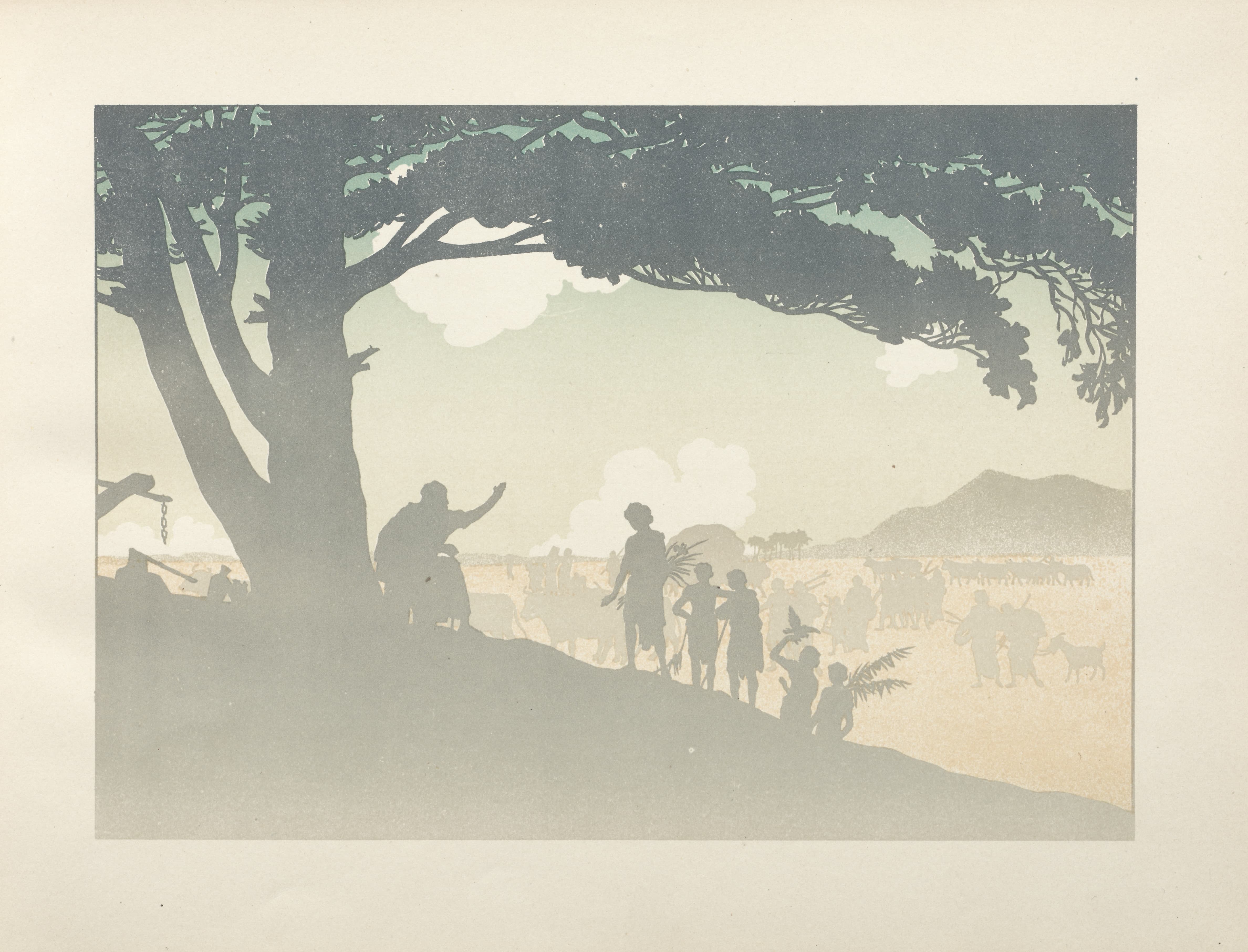 《浪子；第11页》（The Prodigal Son; page 11）｜亨利·里维埃 Henri Rivière｜1895