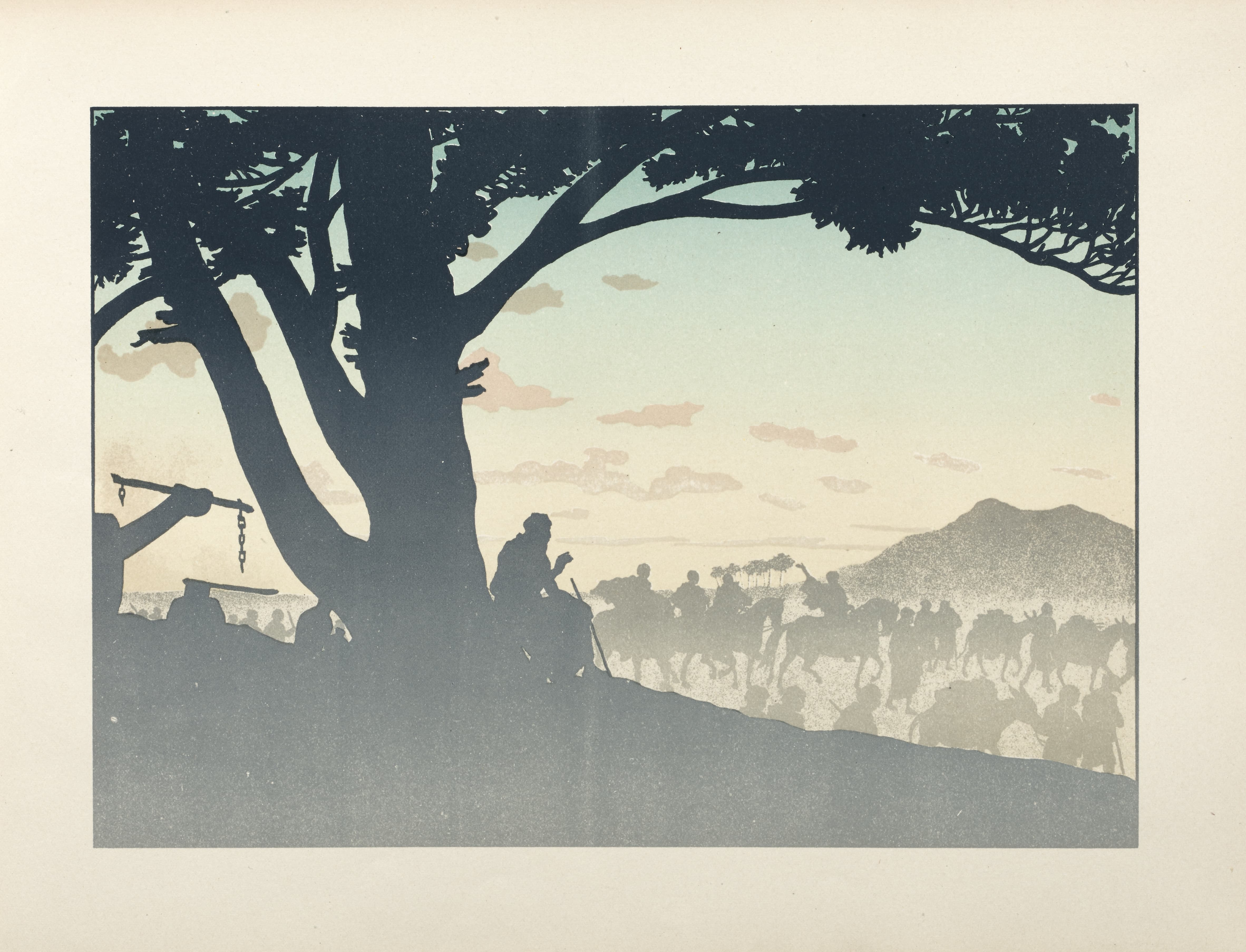 《浪子；第13页》（The Prodigal Son; page 13）｜亨利·里维埃 Henri Rivière｜1895