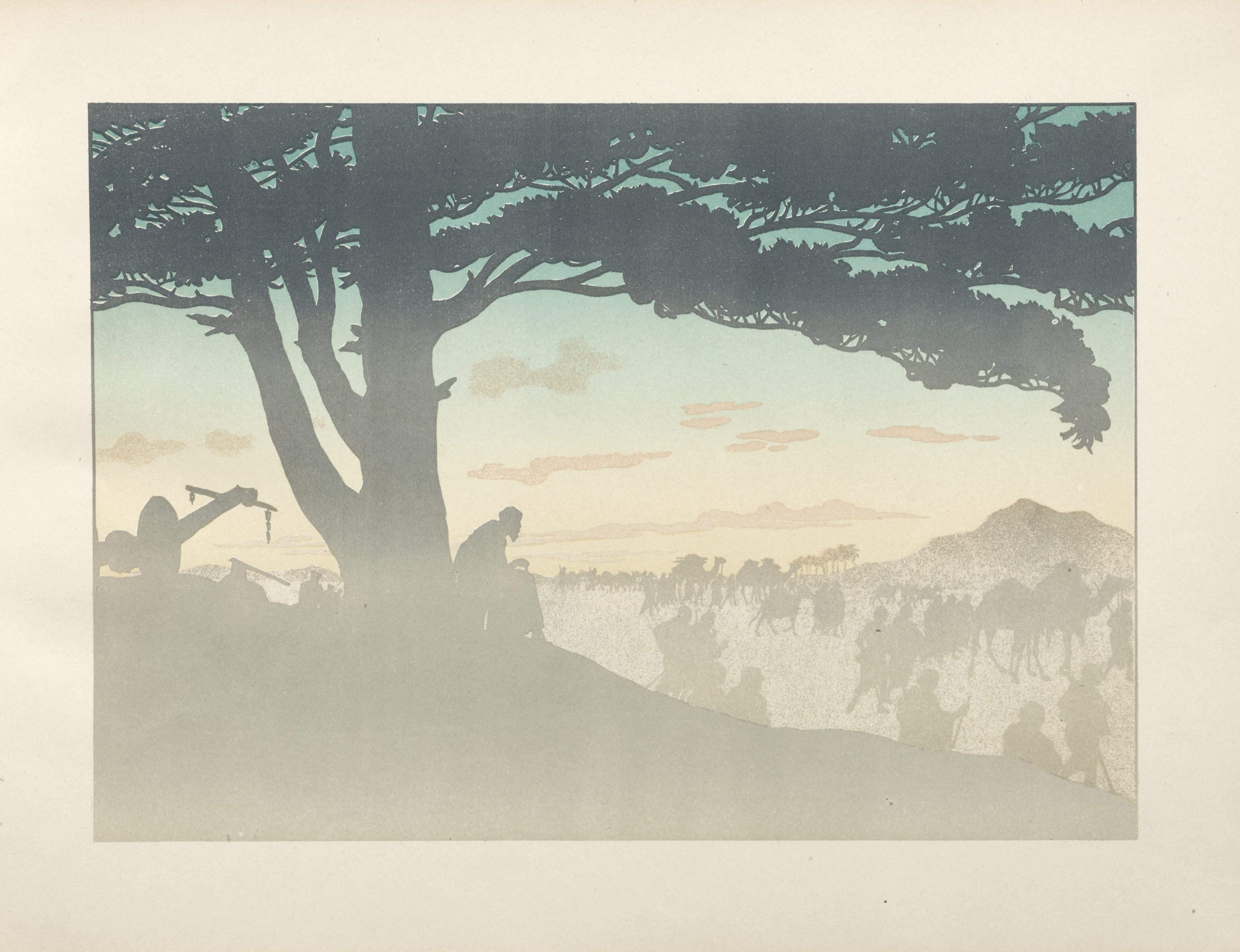 《浪子；第15页》（The Prodigal Son; page 15）｜亨利·里维埃 Henri Rivière｜1895