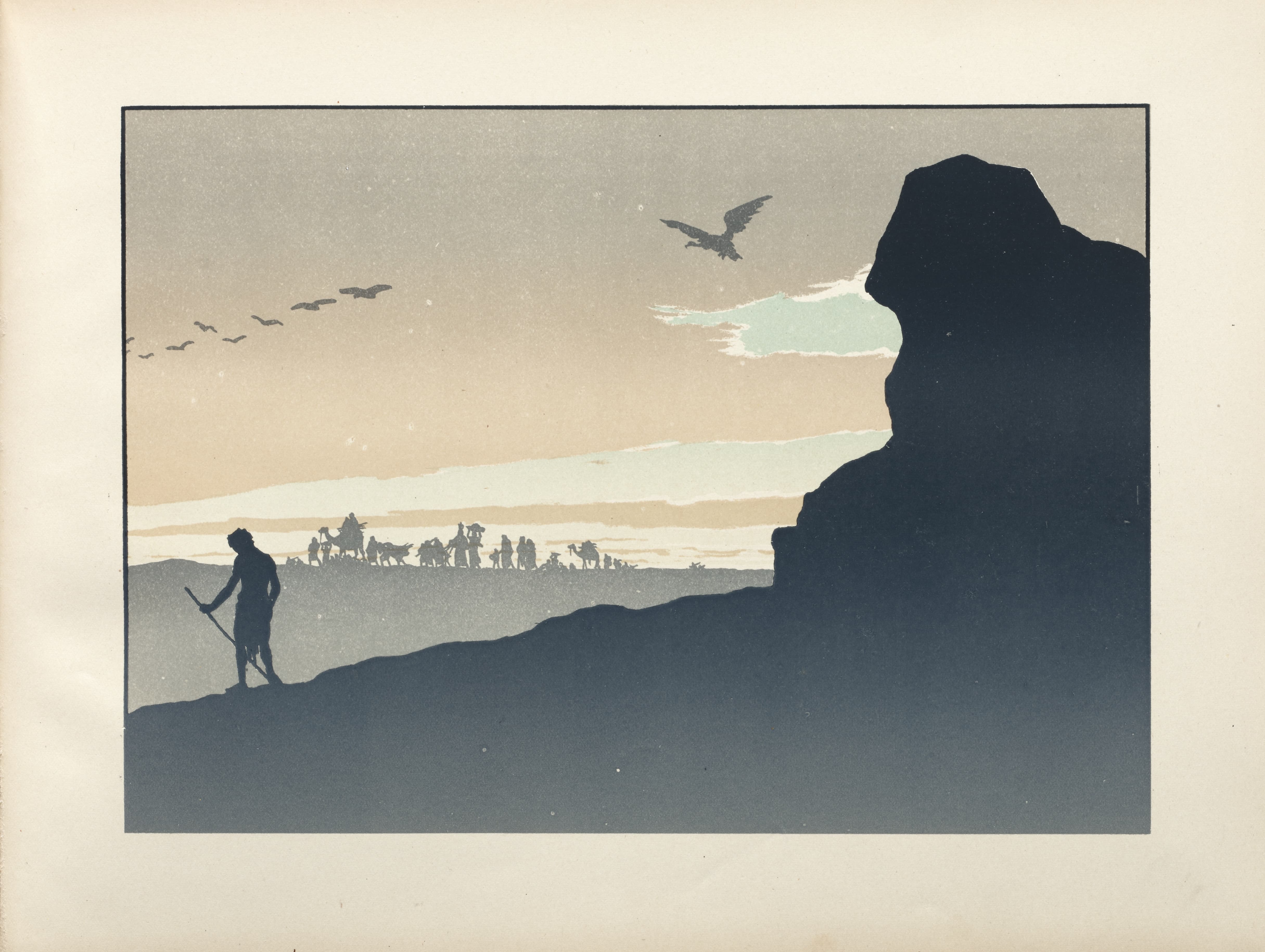 《浪子；第37页》（The Prodigal Son; page 37）｜亨利·里维埃 Henri Rivière｜1895