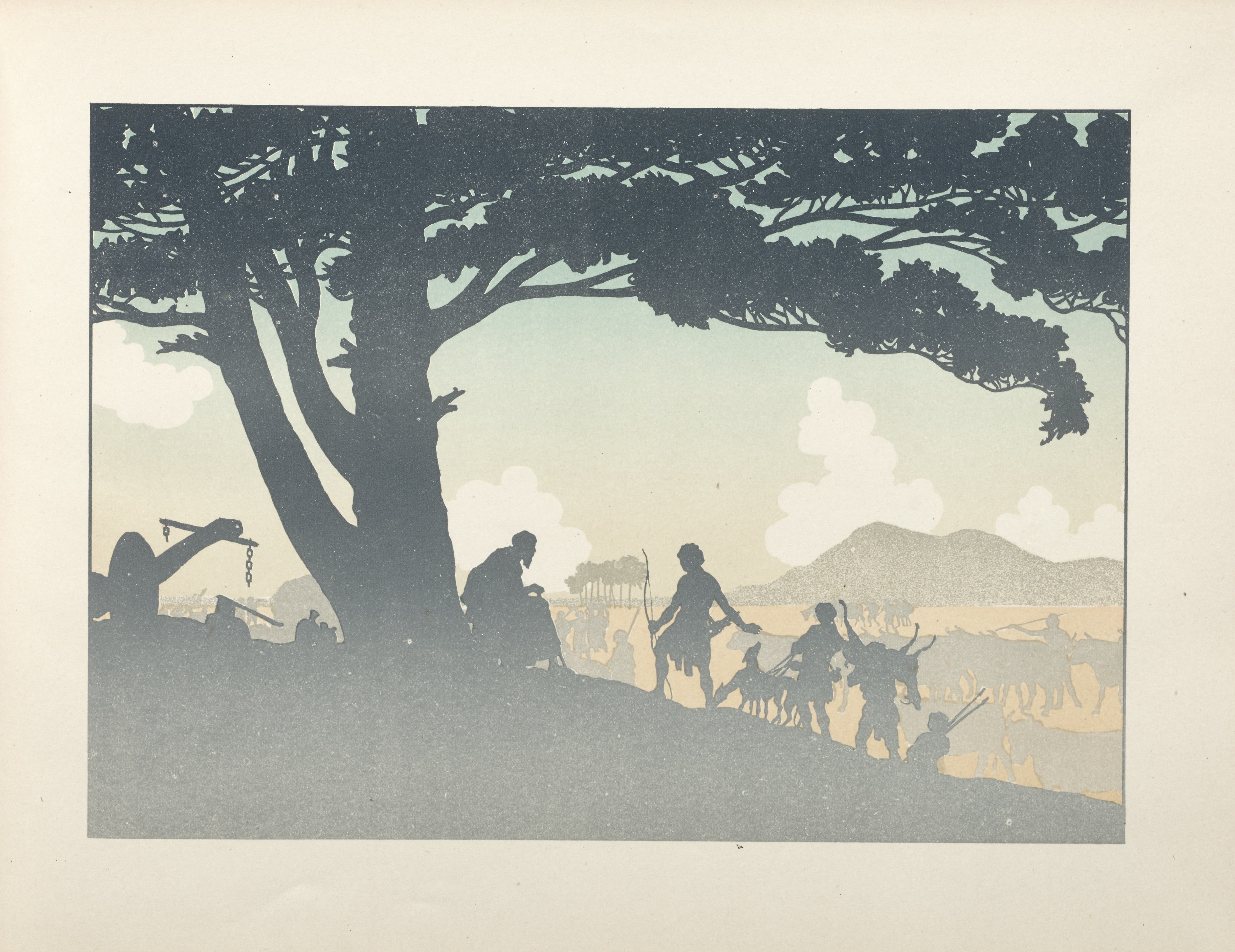 《浪子；第9页》（The Prodigal Son; page 9）｜亨利·里维埃 Henri Rivière｜1895