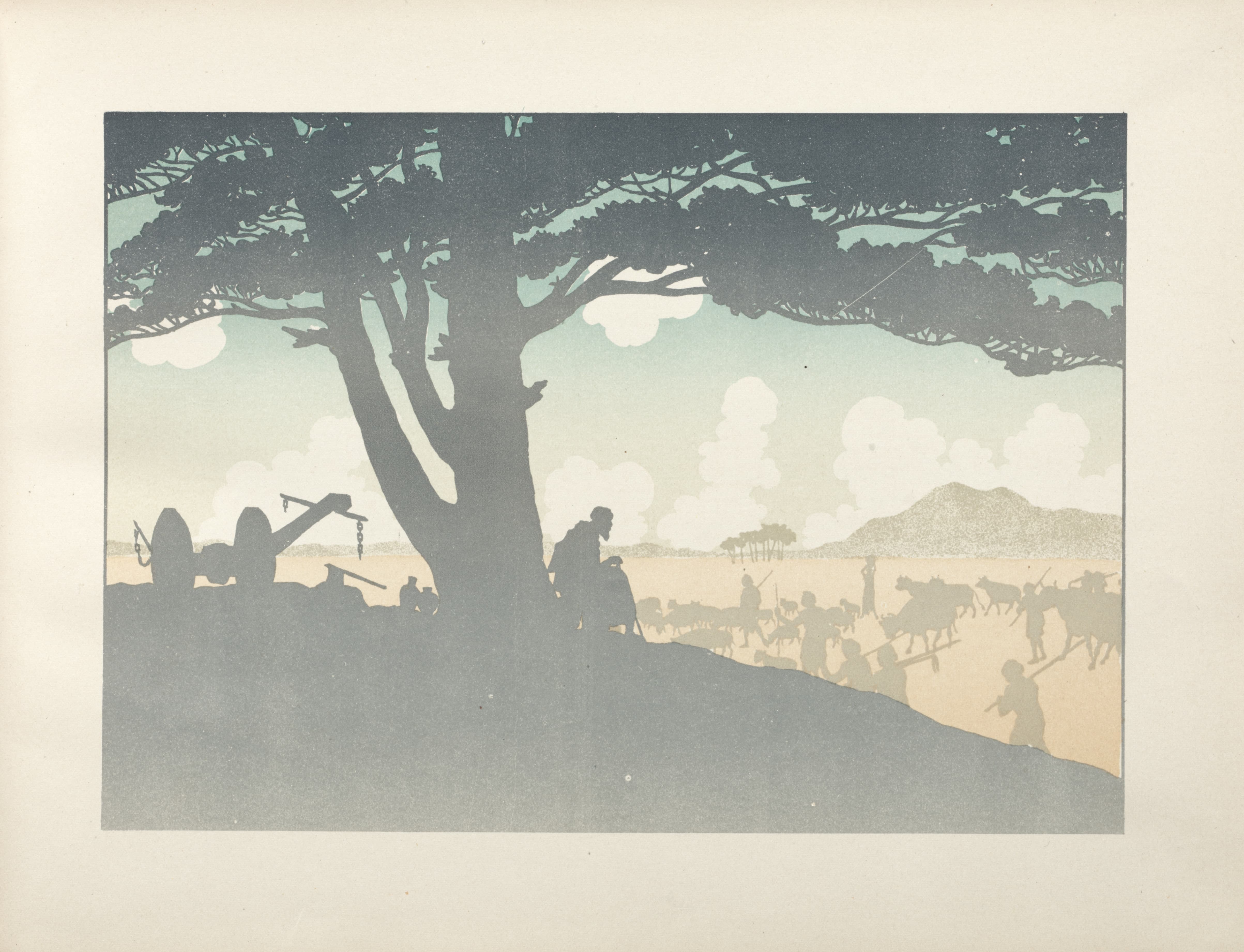 《浪子；高级画面》（The Prodigal Son; Premier Tableau）｜亨利·里维埃 Henri Rivière｜1895