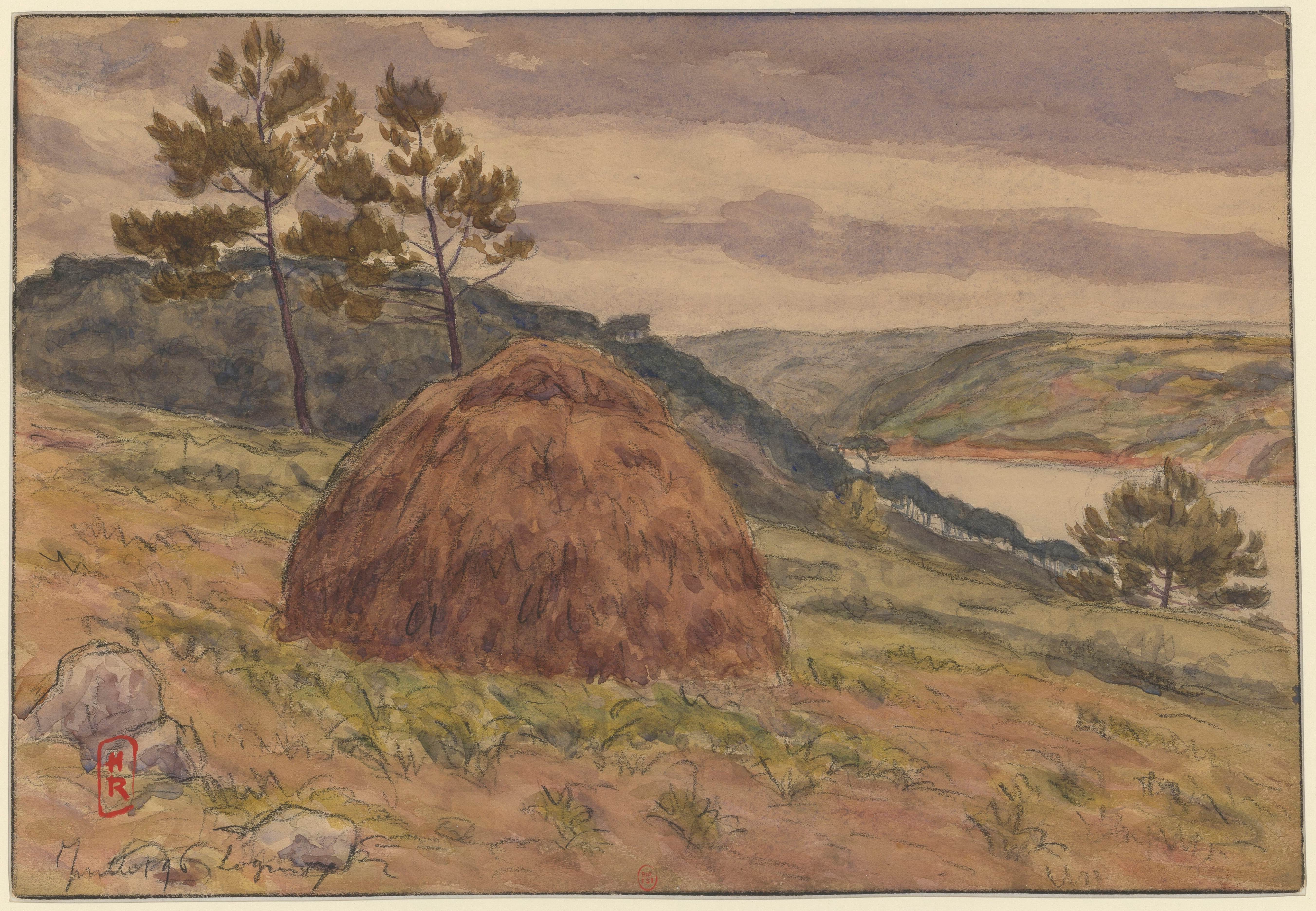 《洛吉维》（Loguivy）｜亨利·里维埃 Henri Rivière｜1896