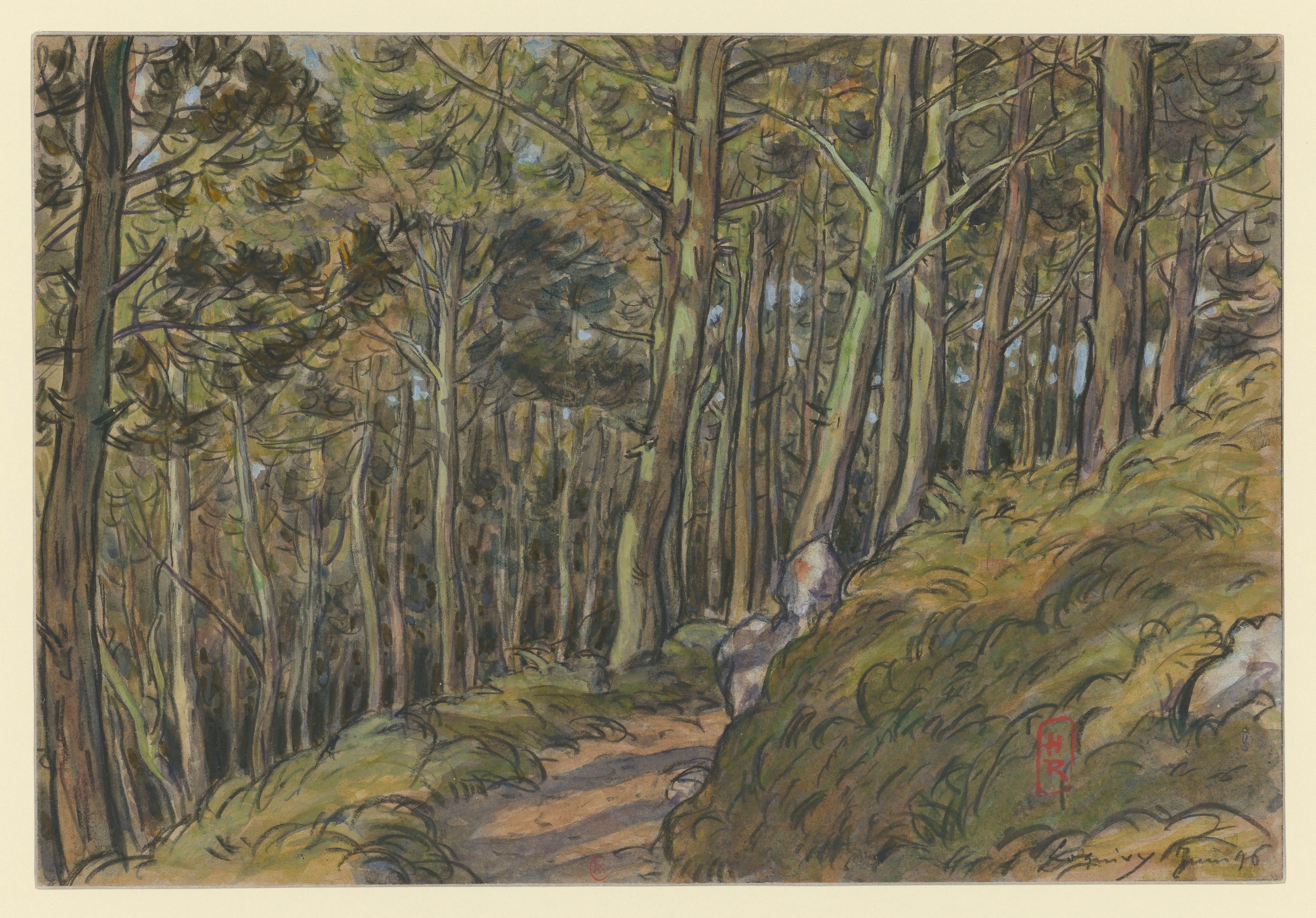 《洛吉维》（Loguivy）｜亨利·里维埃 Henri Rivière｜1896