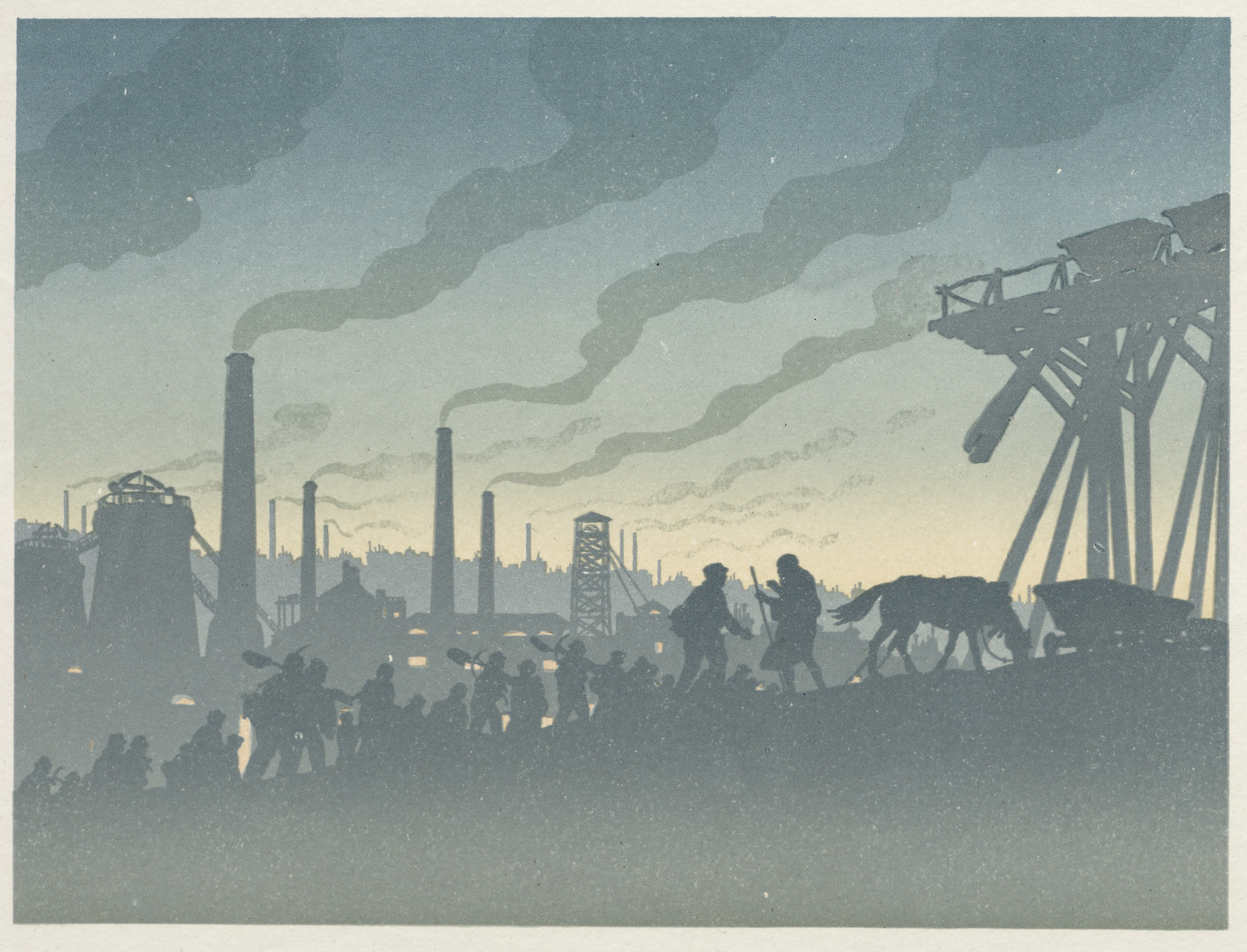 《流浪的犹太人；现代城市》（The Wandering Jew; The Modern City）｜亨利·里维埃 Henri Rivière｜1896
