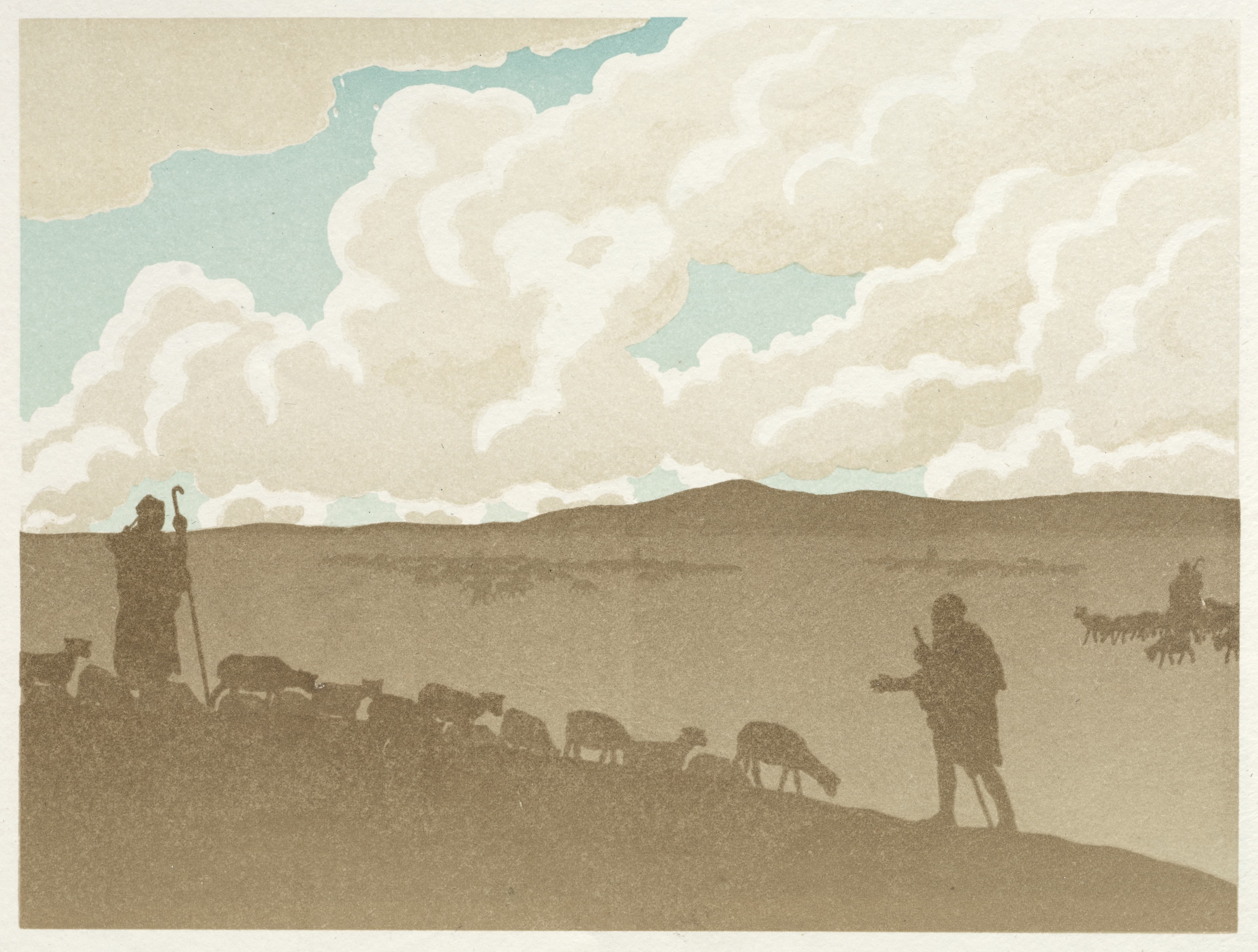 《流浪的犹太人；平原》（The Wandering Jew; The Plain）｜亨利·里维埃 Henri Rivière｜1896
