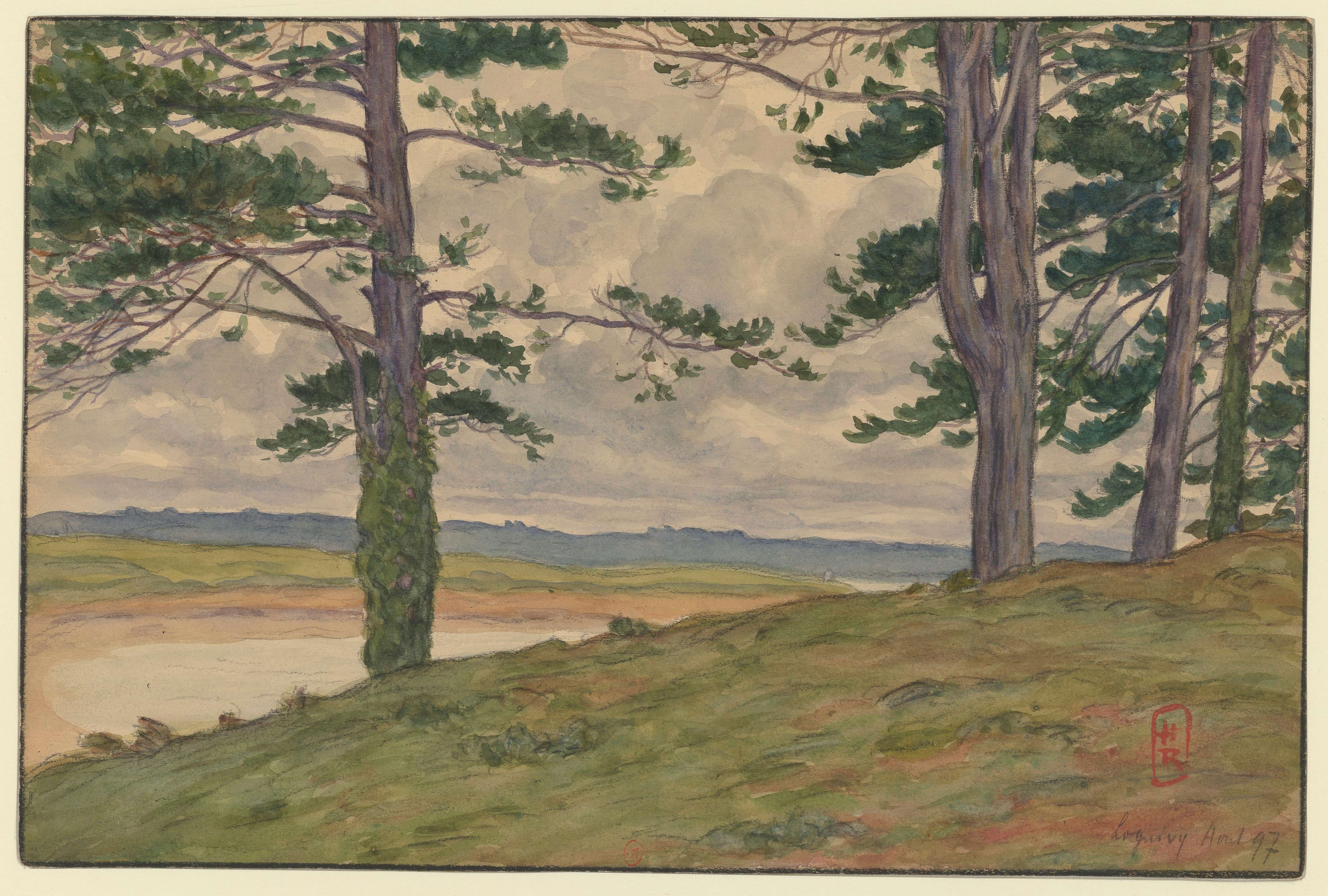 《洛吉维》（Loguivy）｜亨利·里维埃 Henri Rivière｜1897