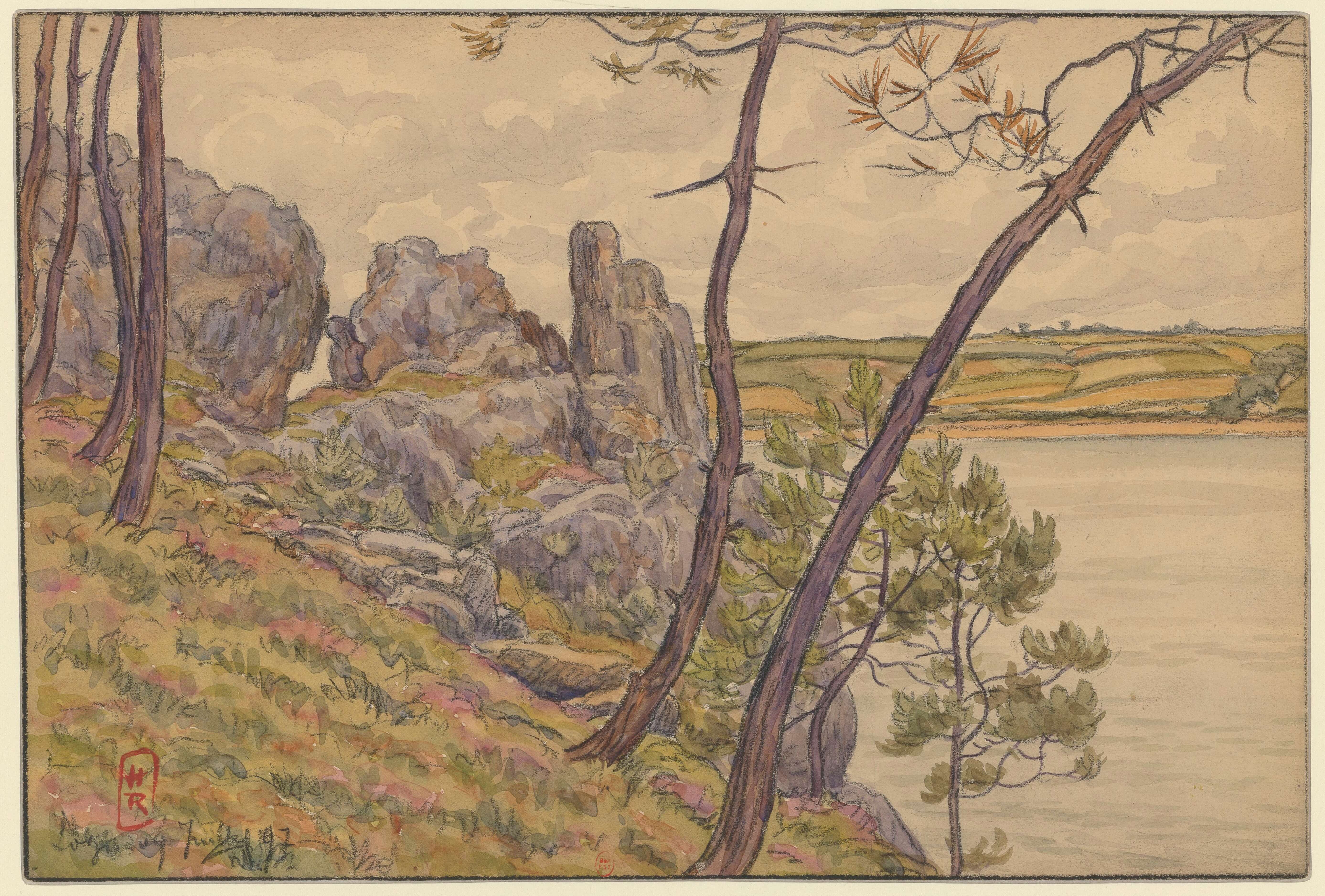 《兰迪里斯·洛吉维》（Loguivy, Landiris）｜亨利·里维埃 Henri Rivière｜1897