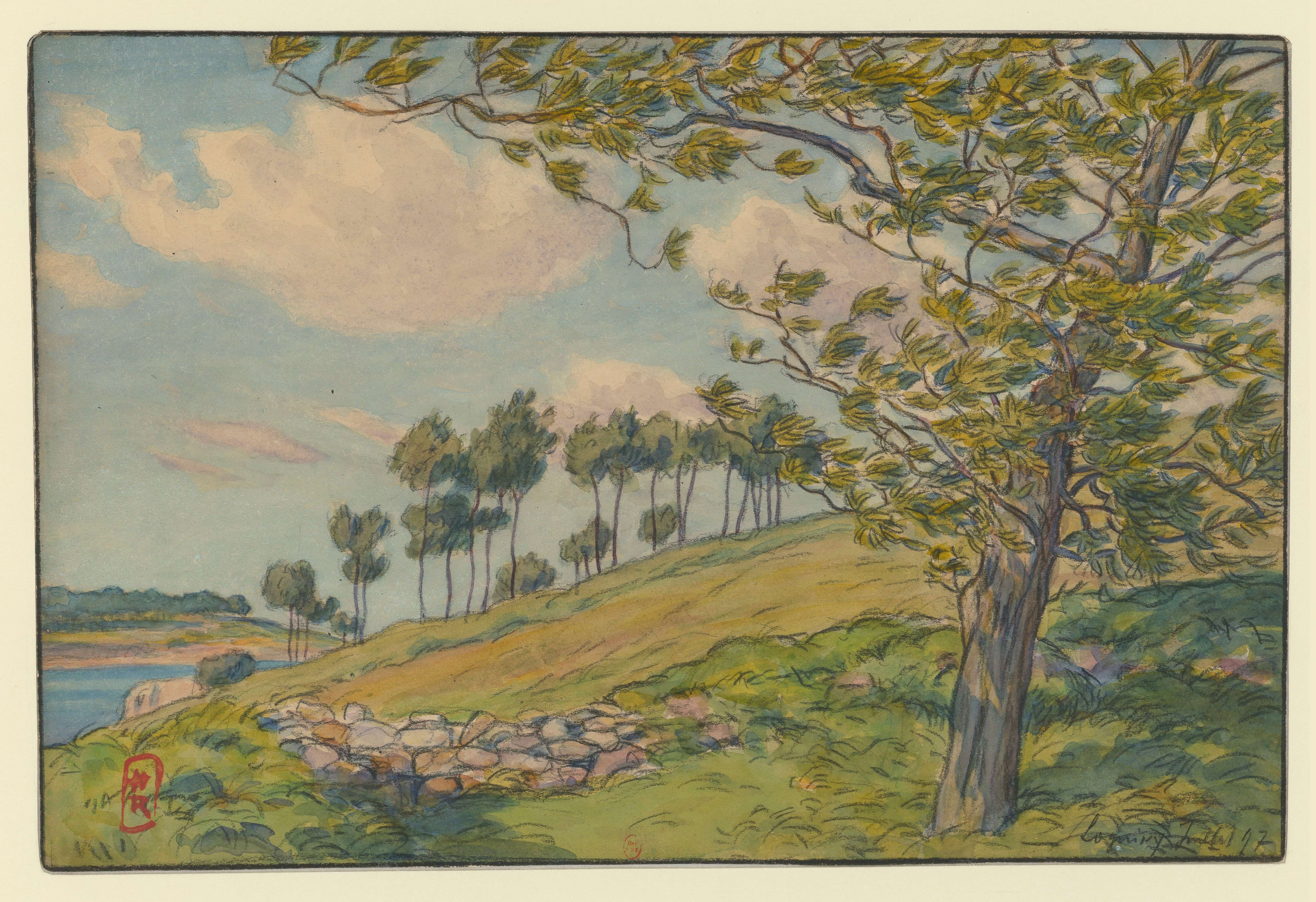 《洛吉维》（Loguivy）｜亨利·里维埃 Henri Rivière｜1897