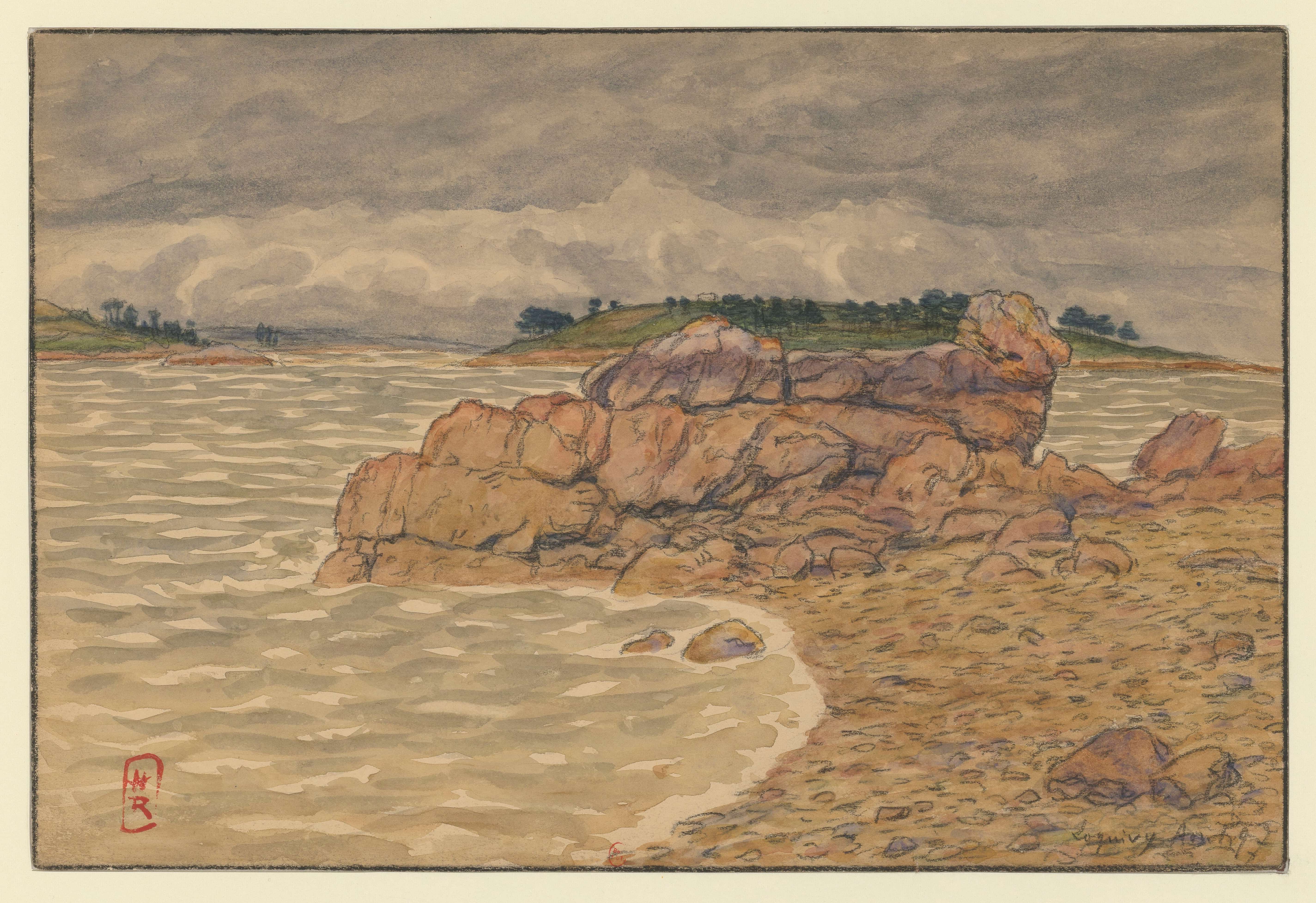 《洛吉维》（Loguivy）｜亨利·里维埃 Henri Rivière｜1897