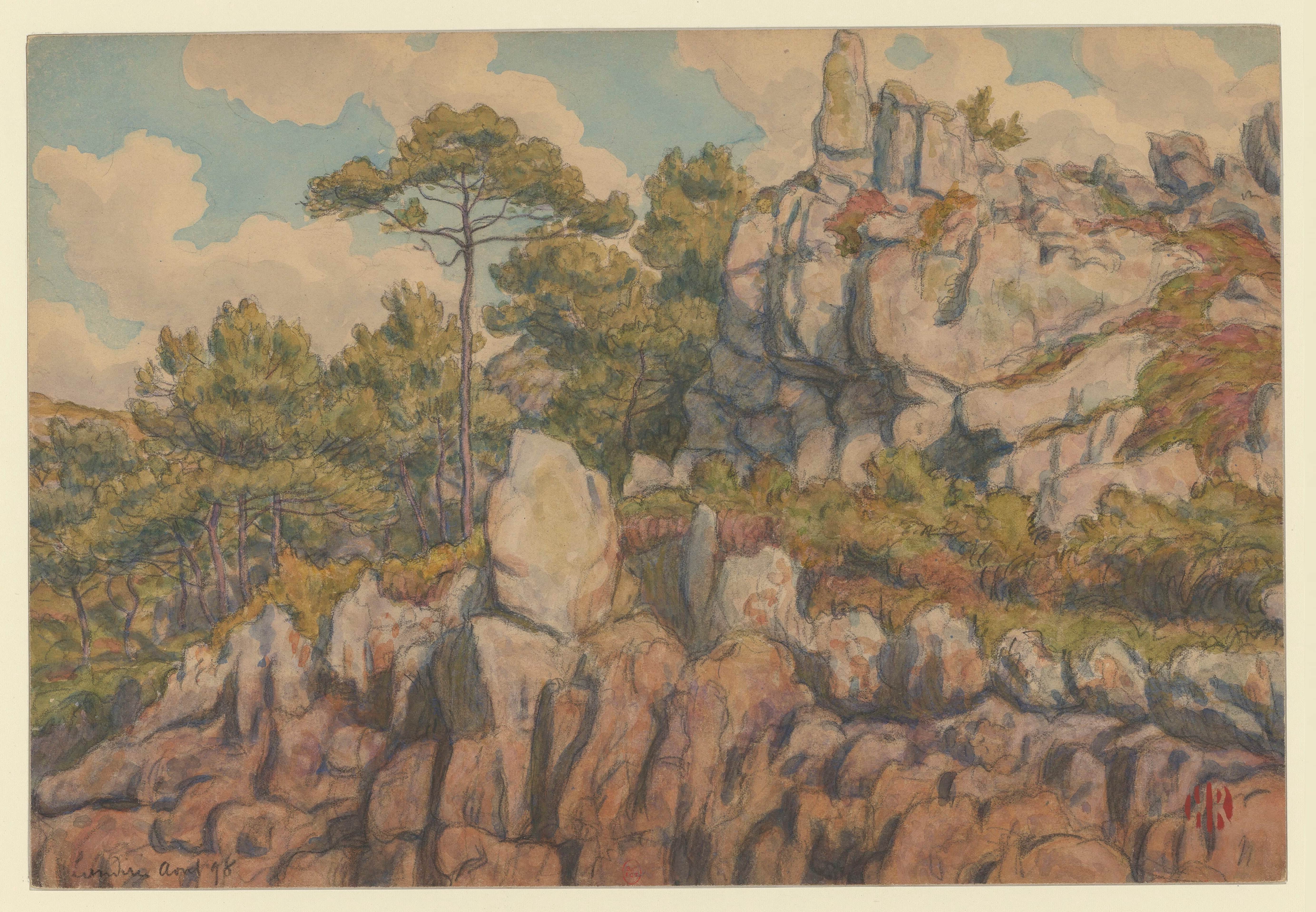 《兰迪里斯·洛吉维》（Loguivy, Landiris）｜亨利·里维埃 Henri Rivière｜1898
