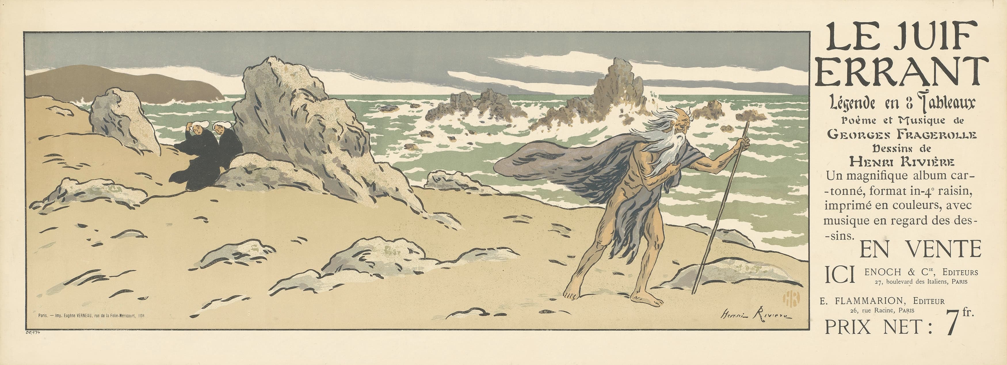 《流浪的犹太人：八幕传奇》（The Wandering Jew: Legend in Eight Tableaux）｜亨利·里维埃 Henri Rivière｜1898