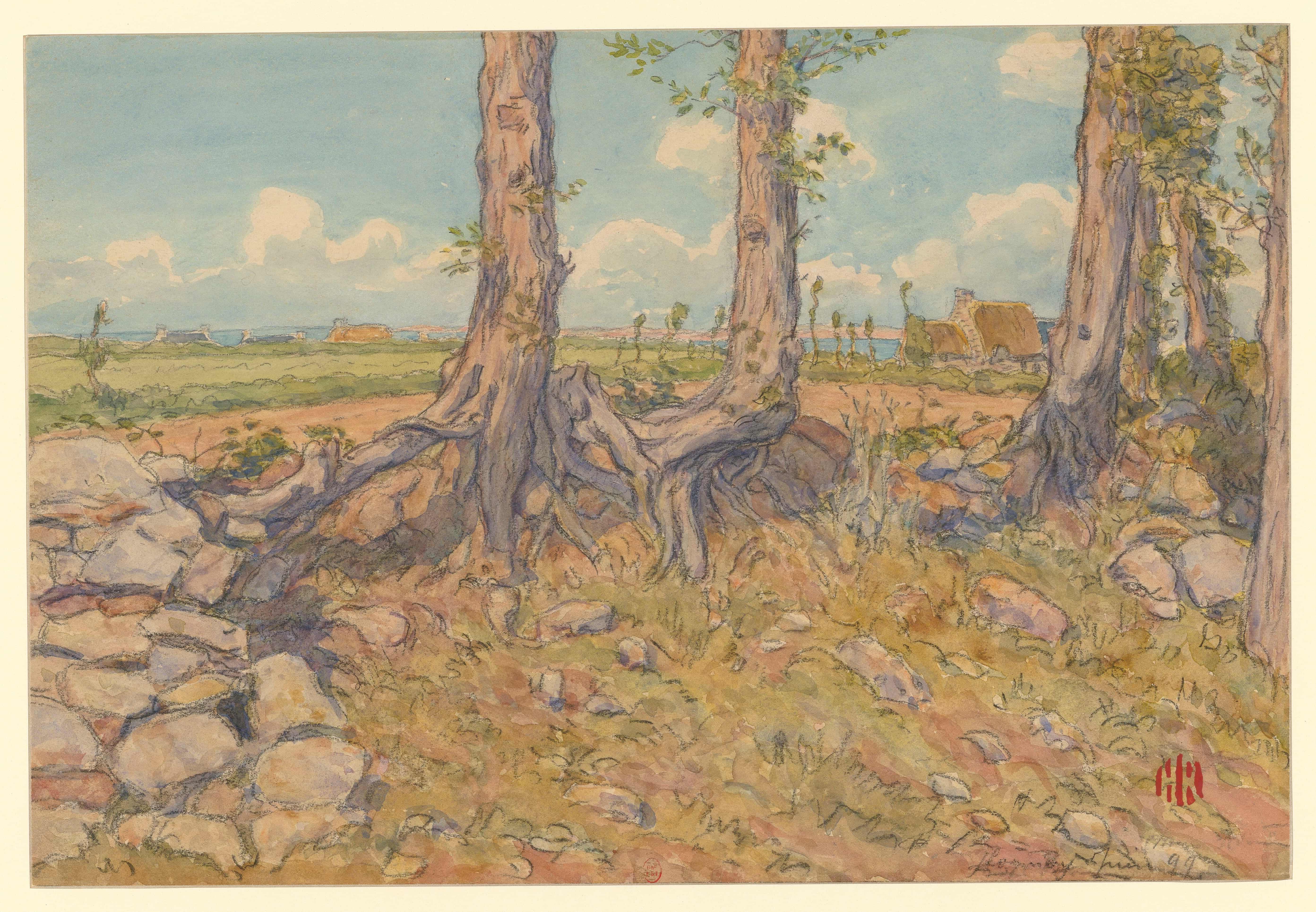 《洛吉维》（Loguivy）｜亨利·里维埃 Henri Rivière｜1899