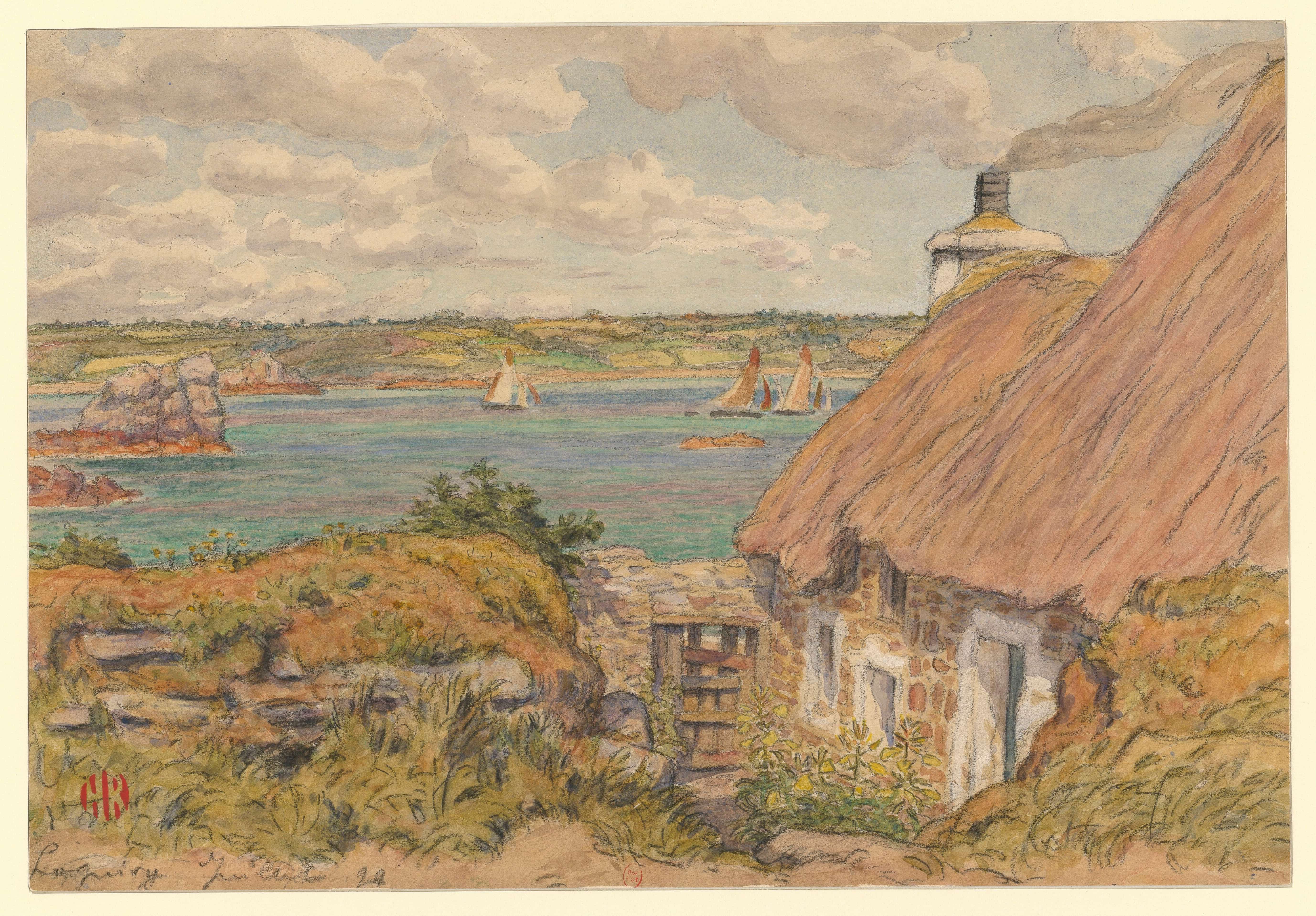 《洛吉维》（Loguivy）｜亨利·里维埃 Henri Rivière｜1899