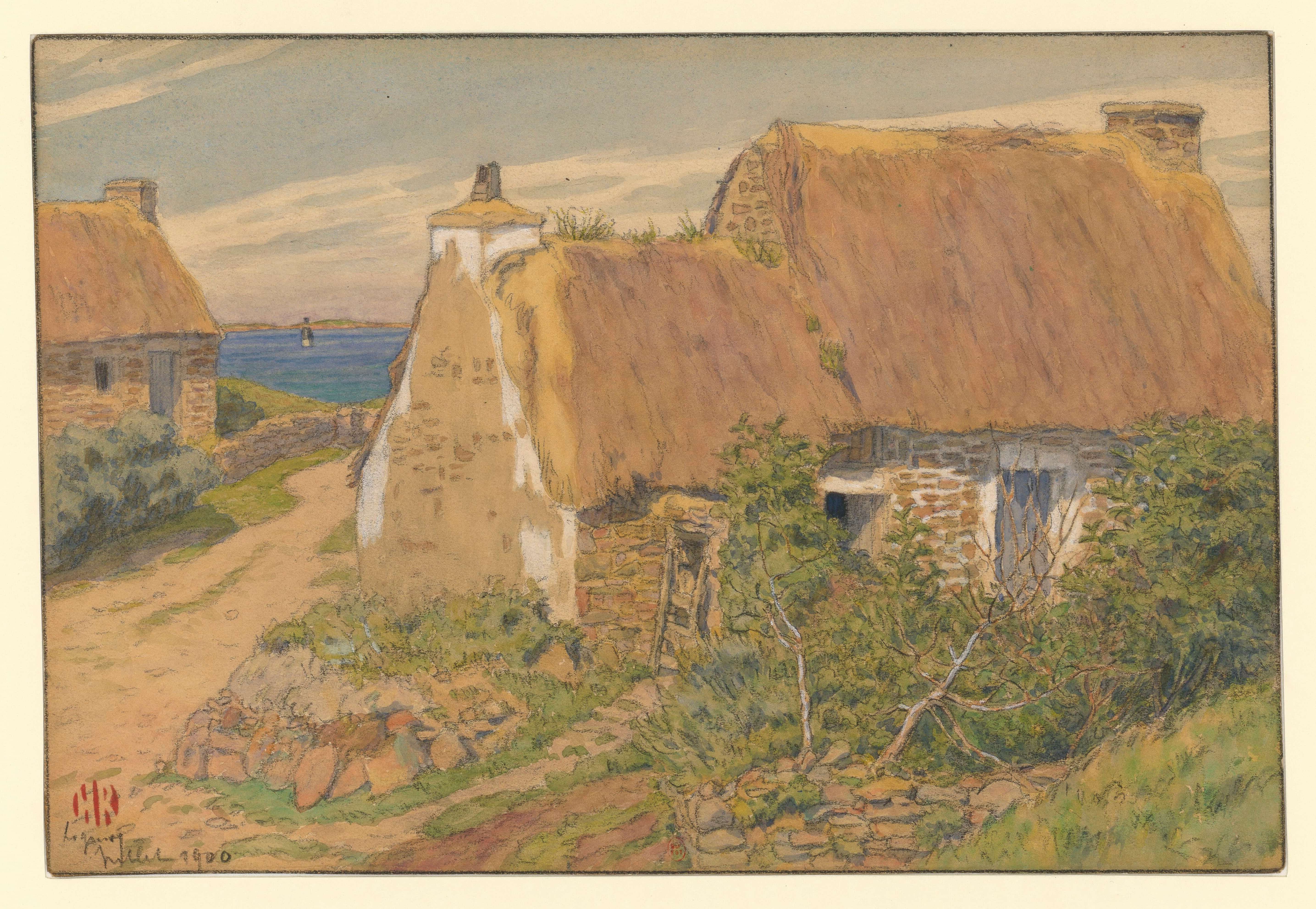 《洛吉维》（Loguivy）｜亨利·里维埃 Henri Rivière｜1900