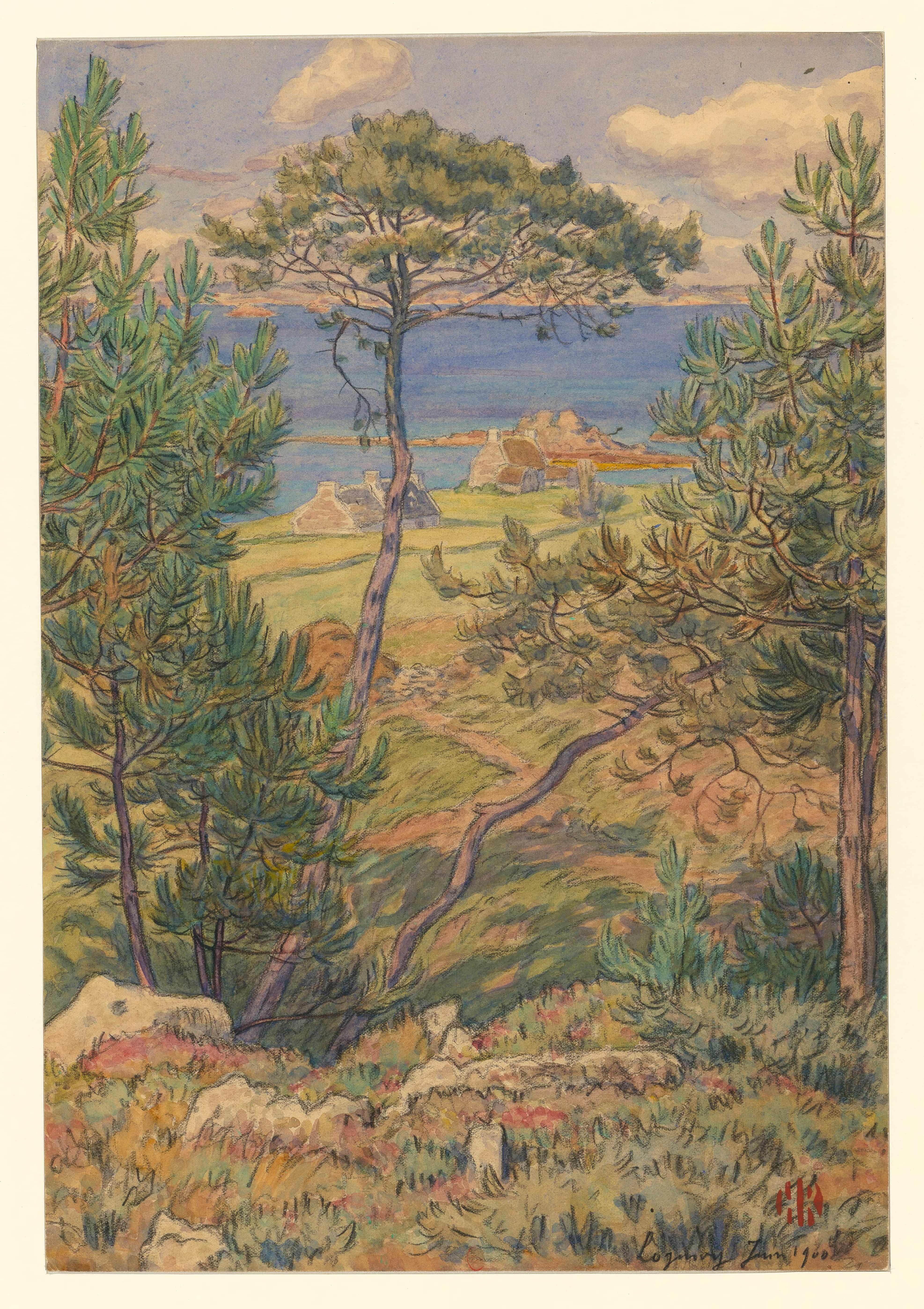 《洛吉维》（Loguivy）｜亨利·里维埃 Henri Rivière｜1900