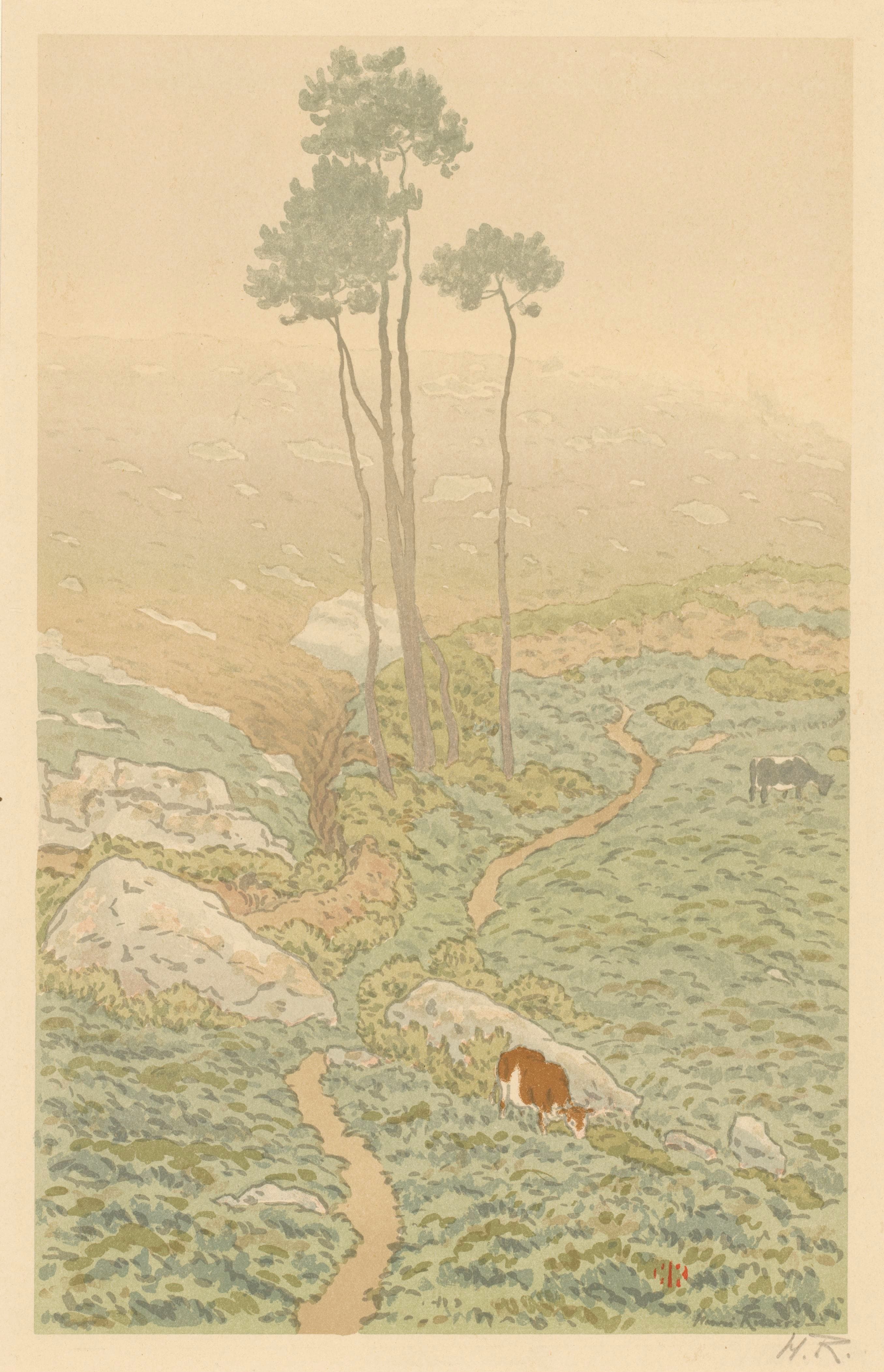 《洛吉维的薄雾早晨》（Misty morning in Loguivy）｜亨利·里维埃 Henri Rivière｜1902–1951