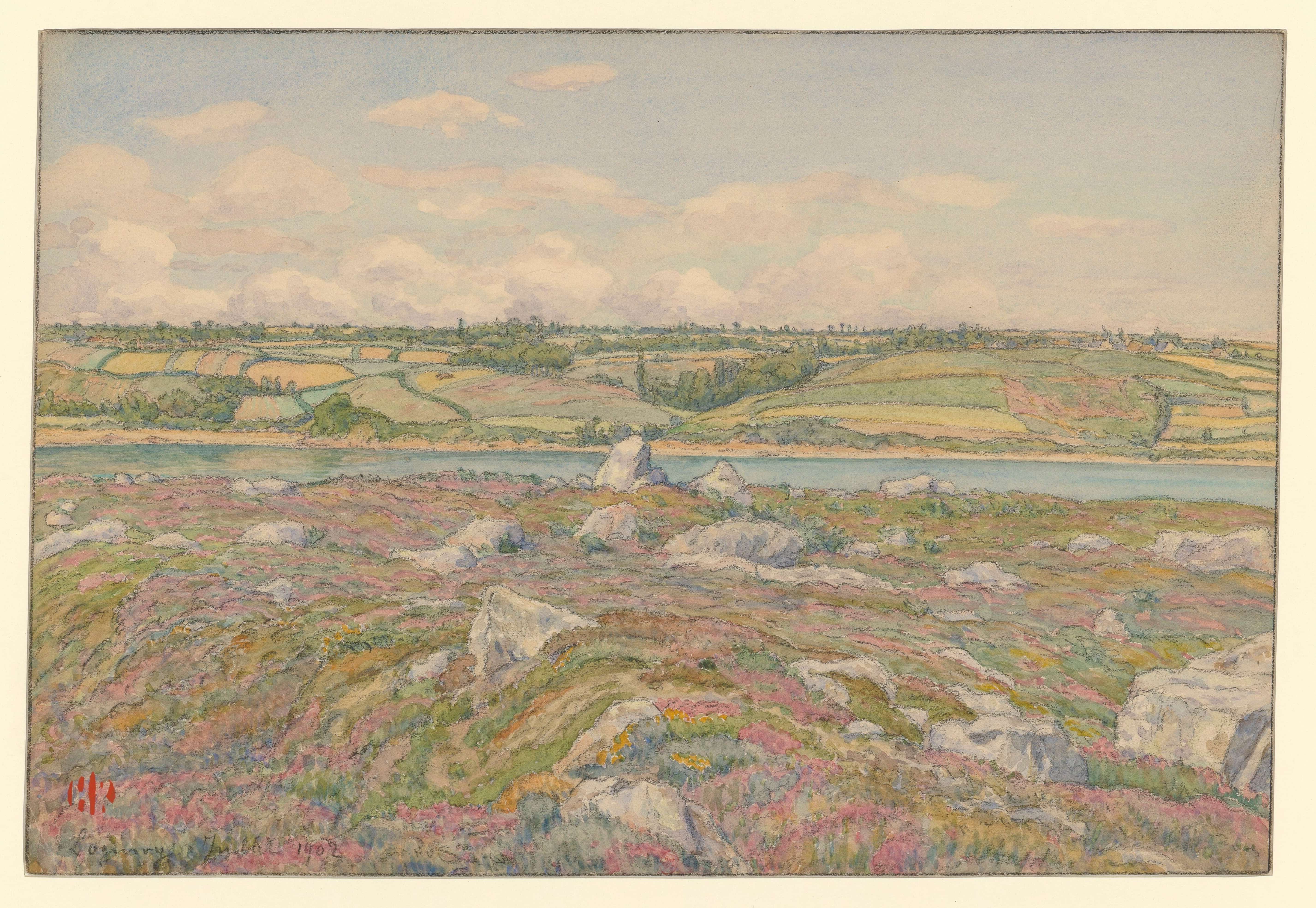 《洛吉维》（Loguivy）｜亨利·里维埃 Henri Rivière｜1902