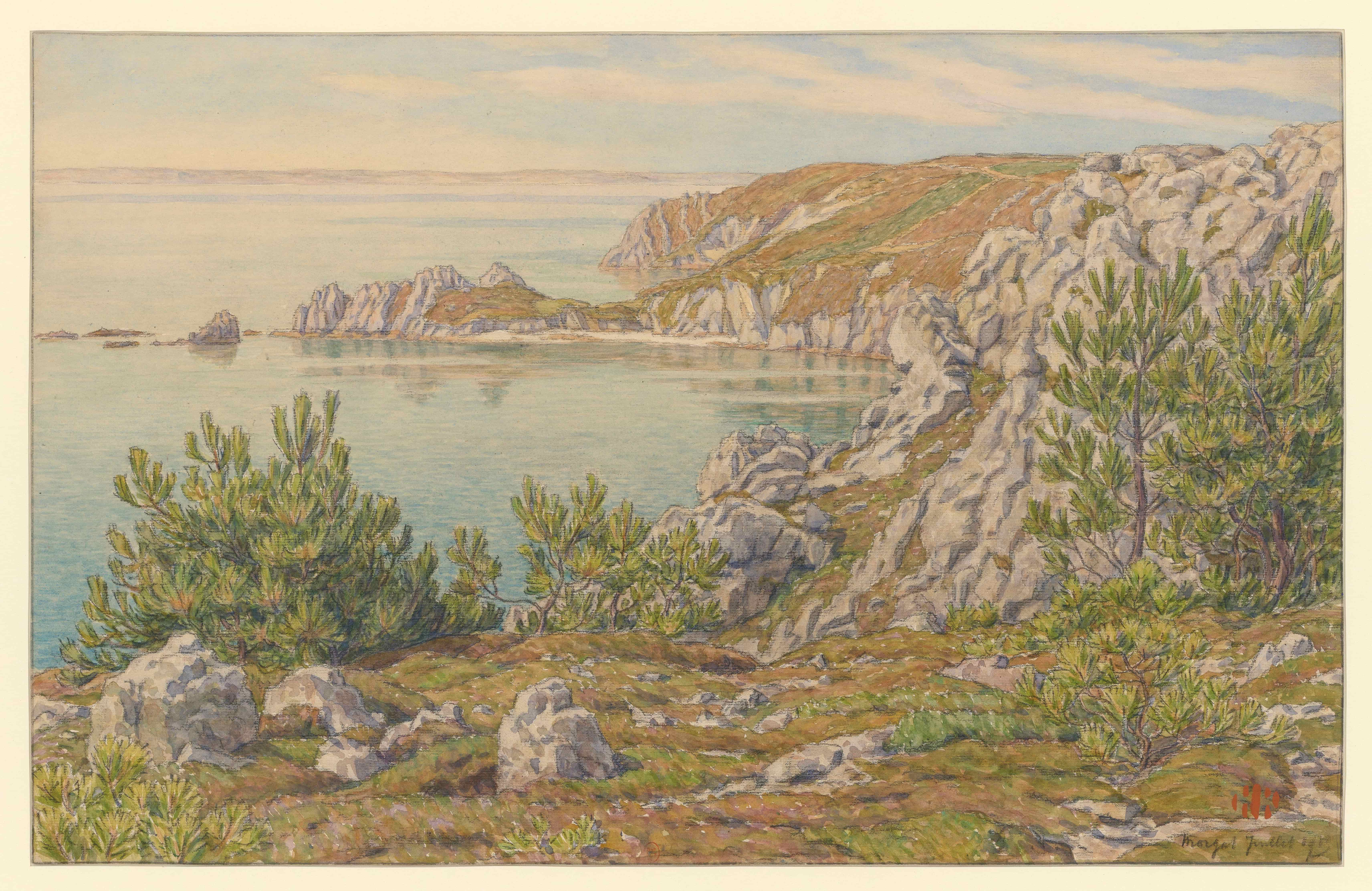 《莫加特》（Morgat）｜亨利·里维埃 Henri Rivière｜1903