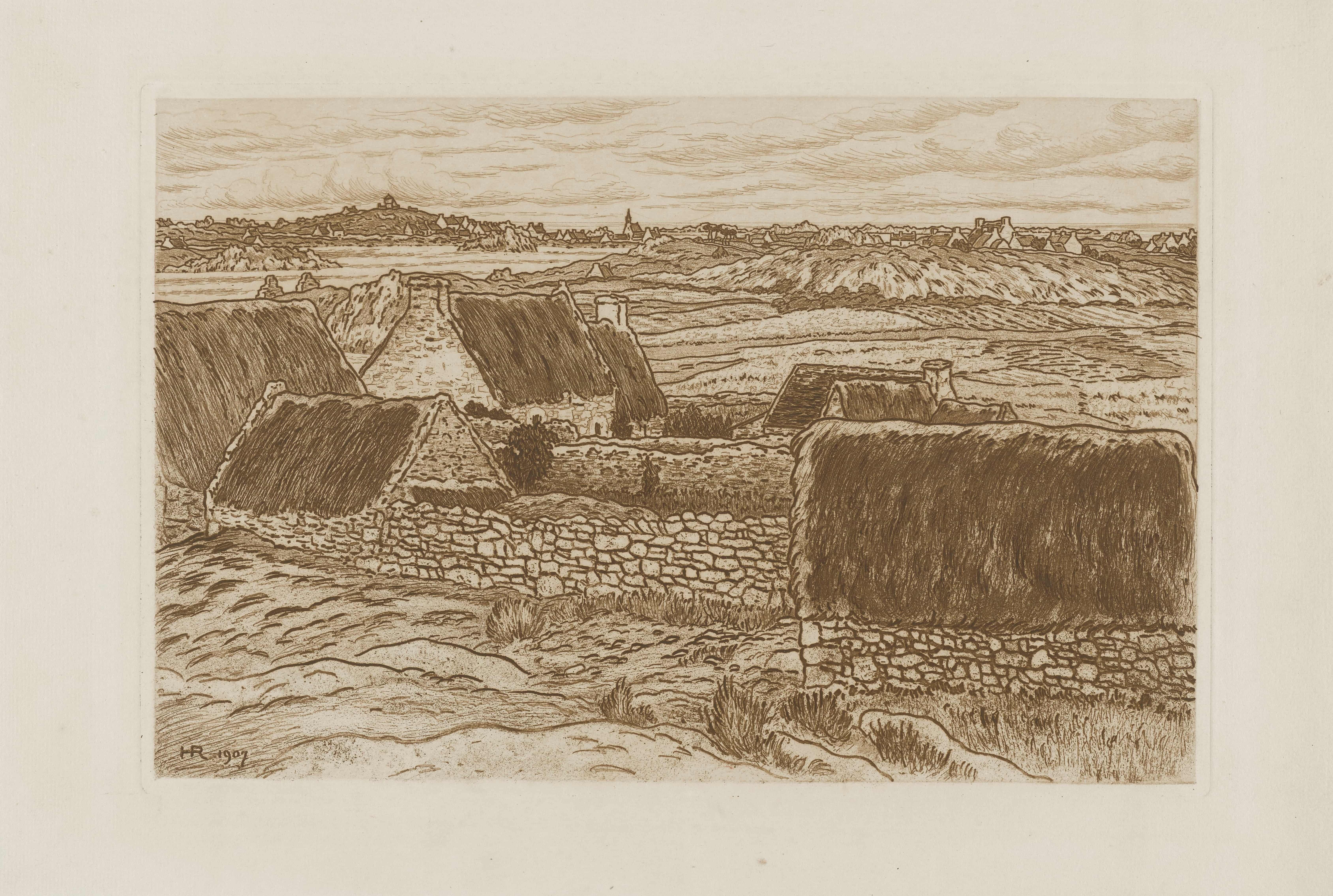 《布雷阿》（Bréhat）｜亨利·里维埃 Henri Rivière｜1907
