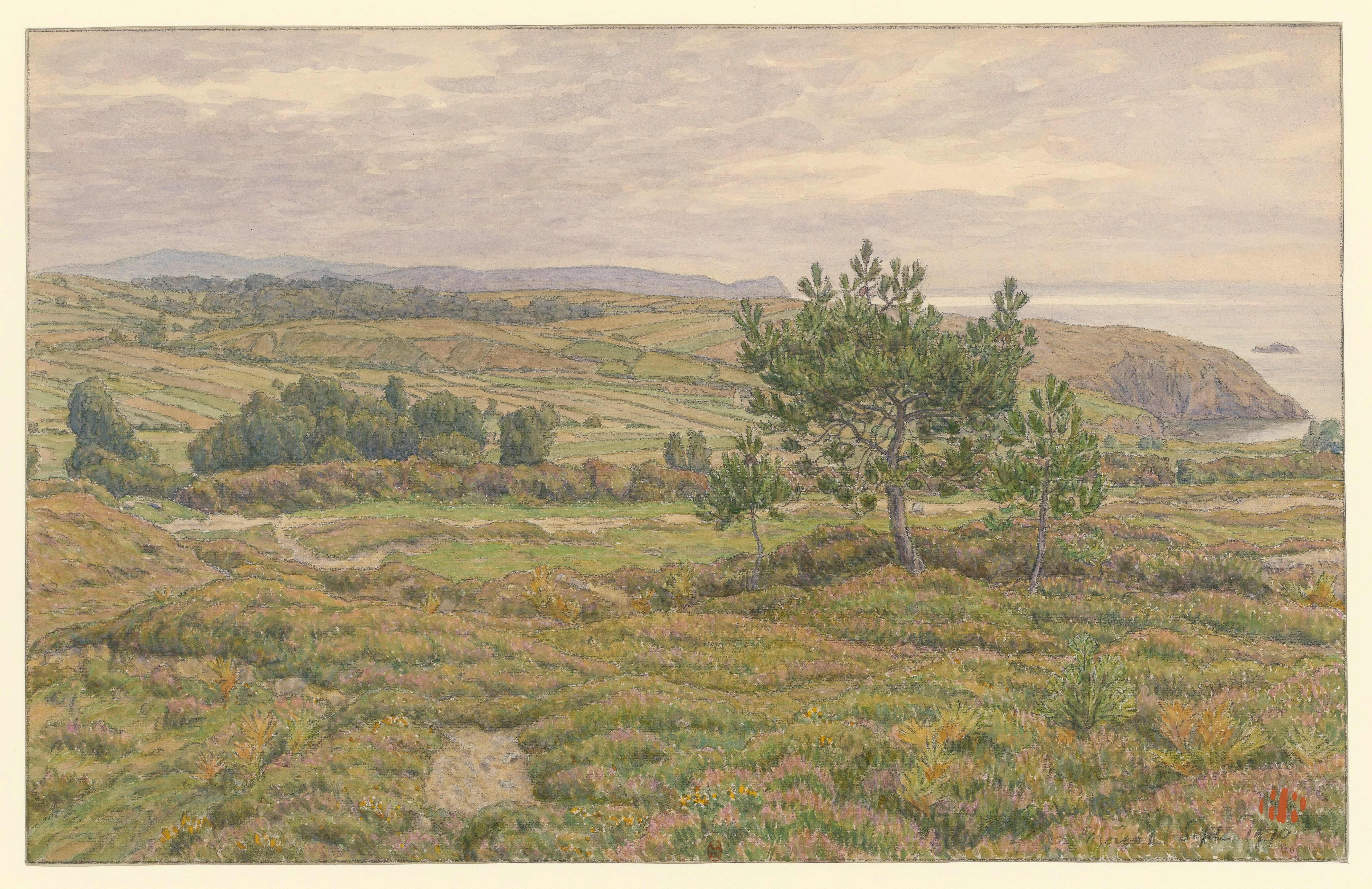 《莫加特》（Morgat）｜亨利·里维埃 Henri Rivière｜1910