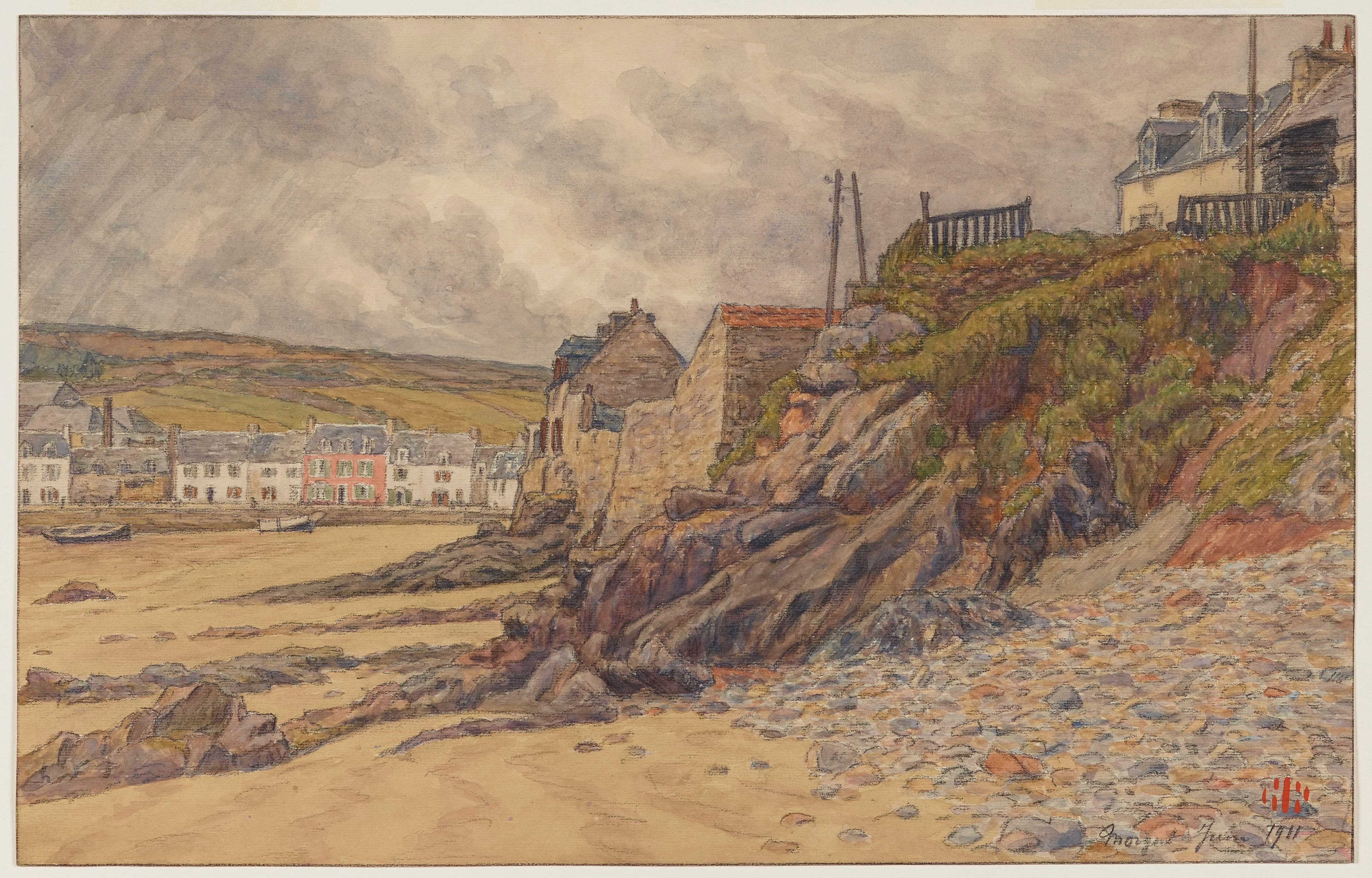 《莫加特》（Morgat）｜亨利·里维埃 Henri Rivière｜1911