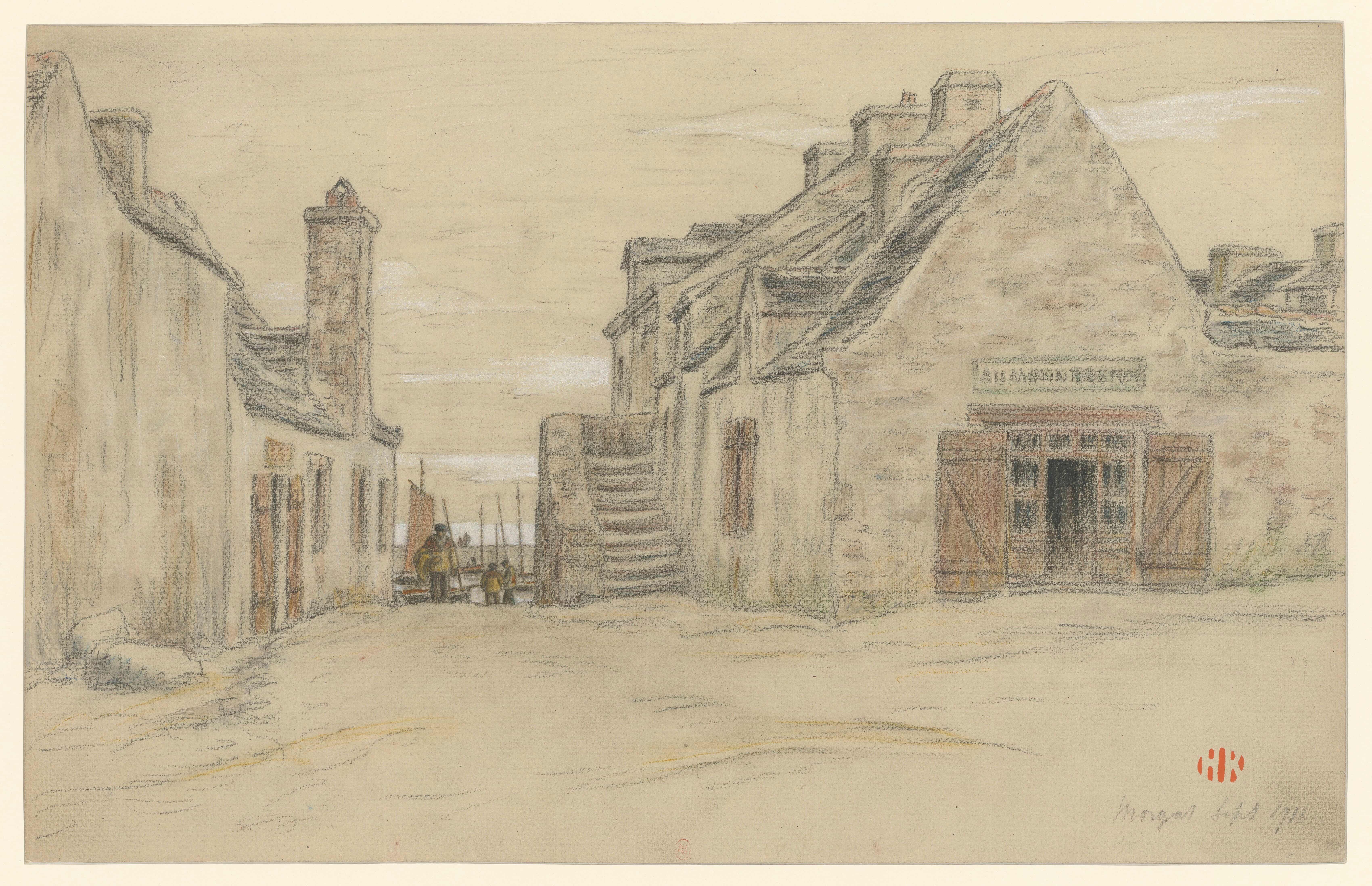 《莫加特》（Morgat）｜亨利·里维埃 Henri Rivière｜1911