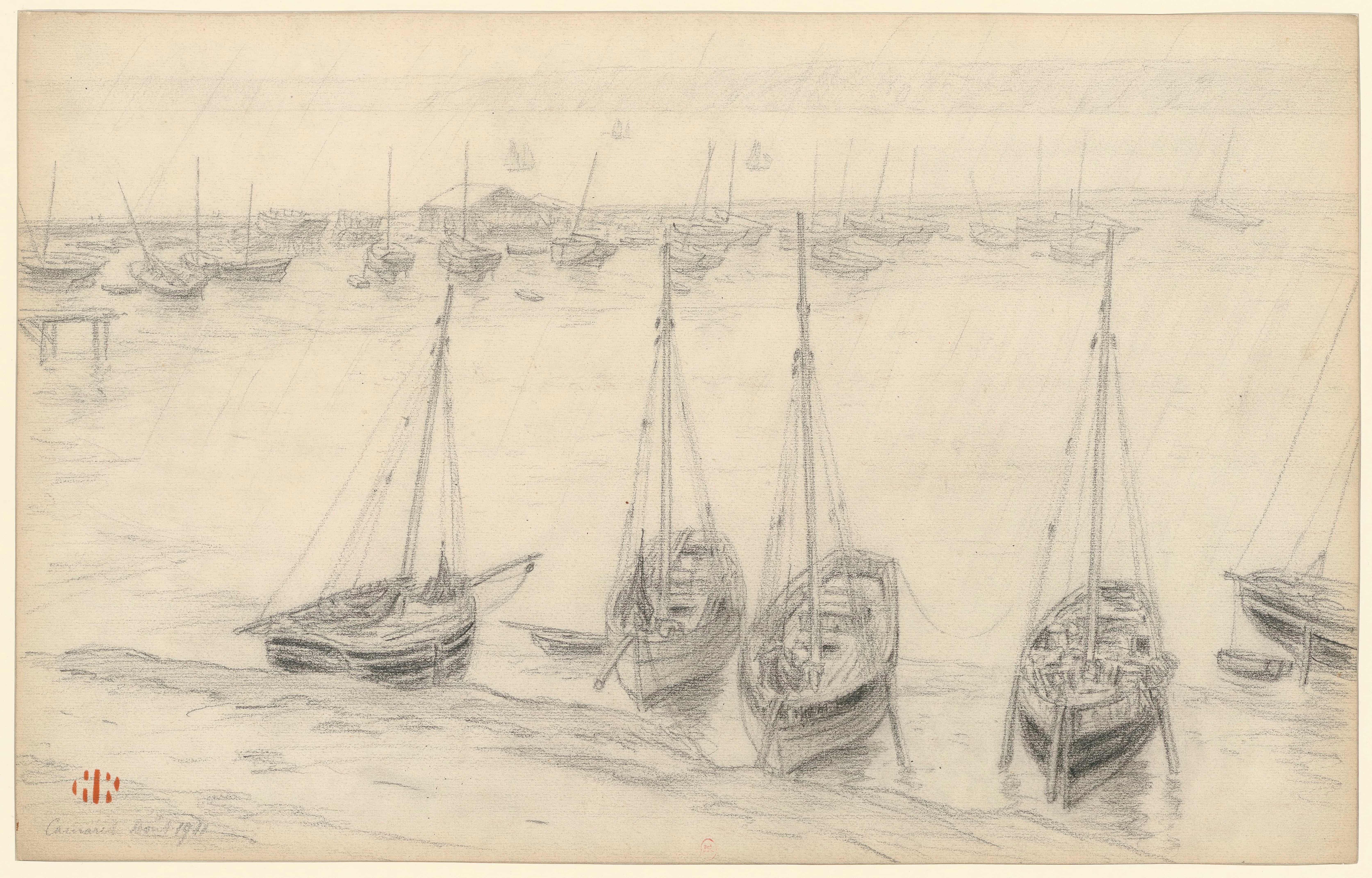 《卡马雷特》（Camaret）｜亨利·里维埃 Henri Rivière｜1911