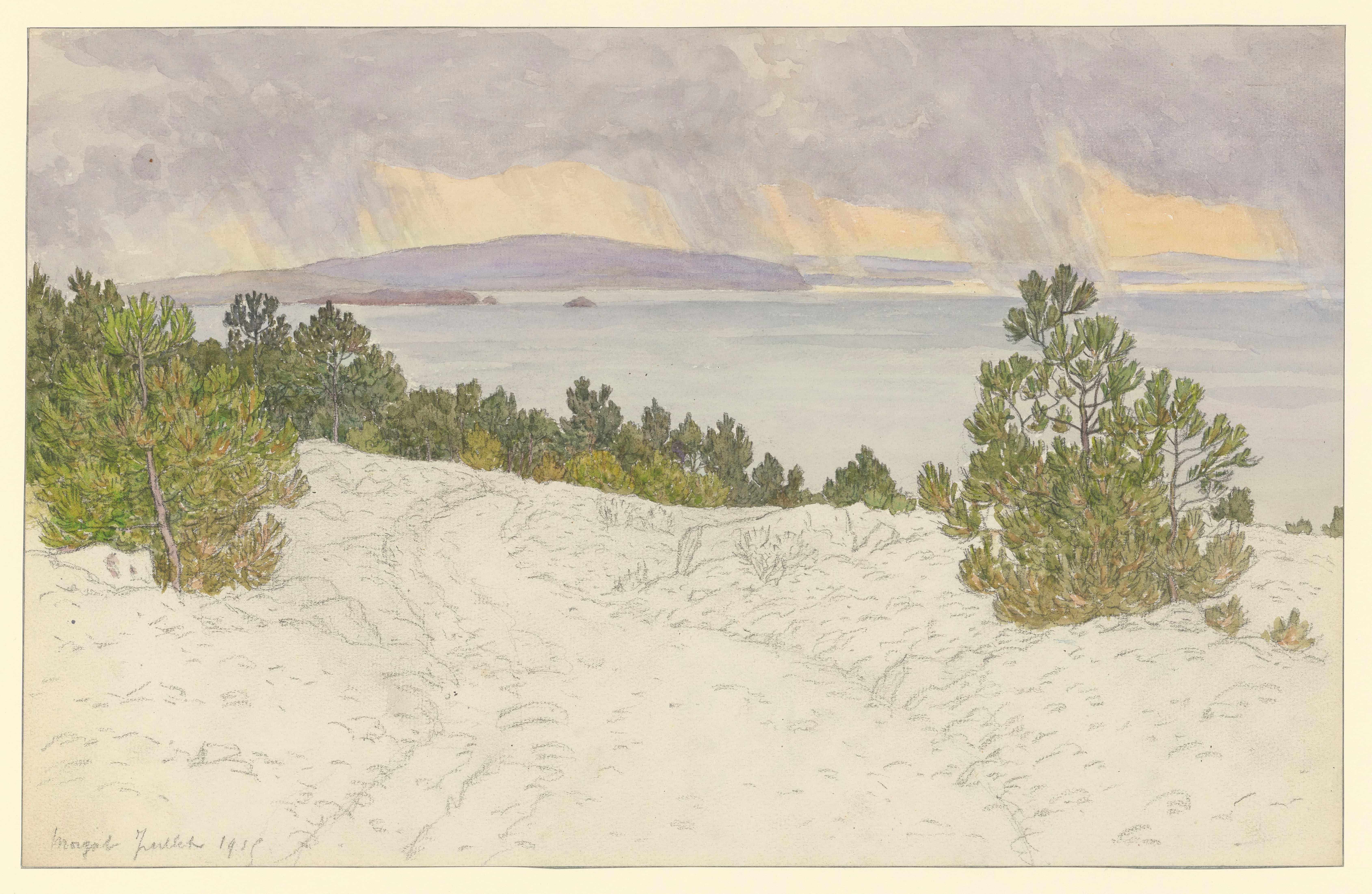 《莫加特》（Morgat）｜亨利·里维埃 Henri Rivière｜1915