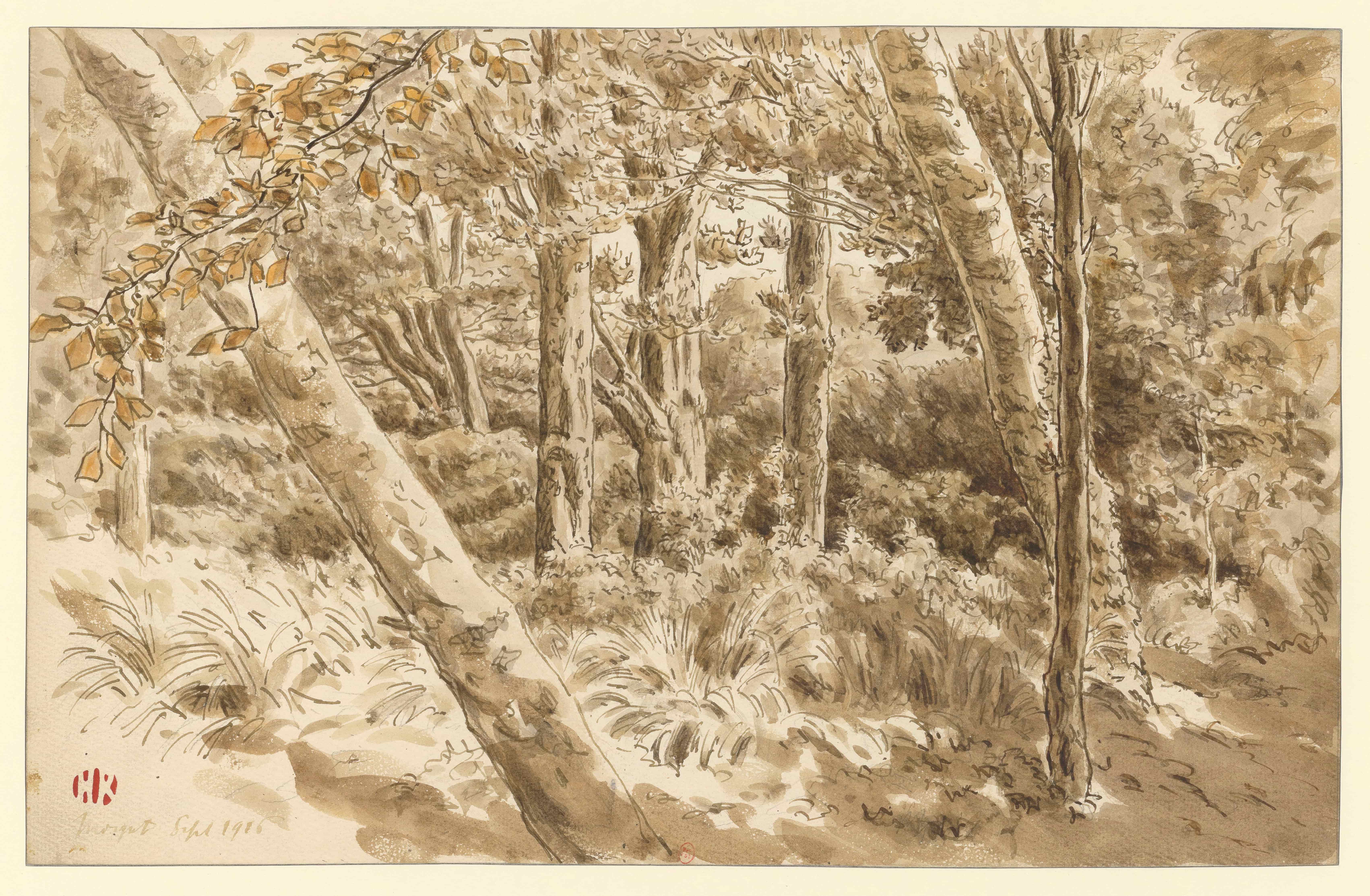《莫加特》（Morgat）｜亨利·里维埃 Henri Rivière｜1916