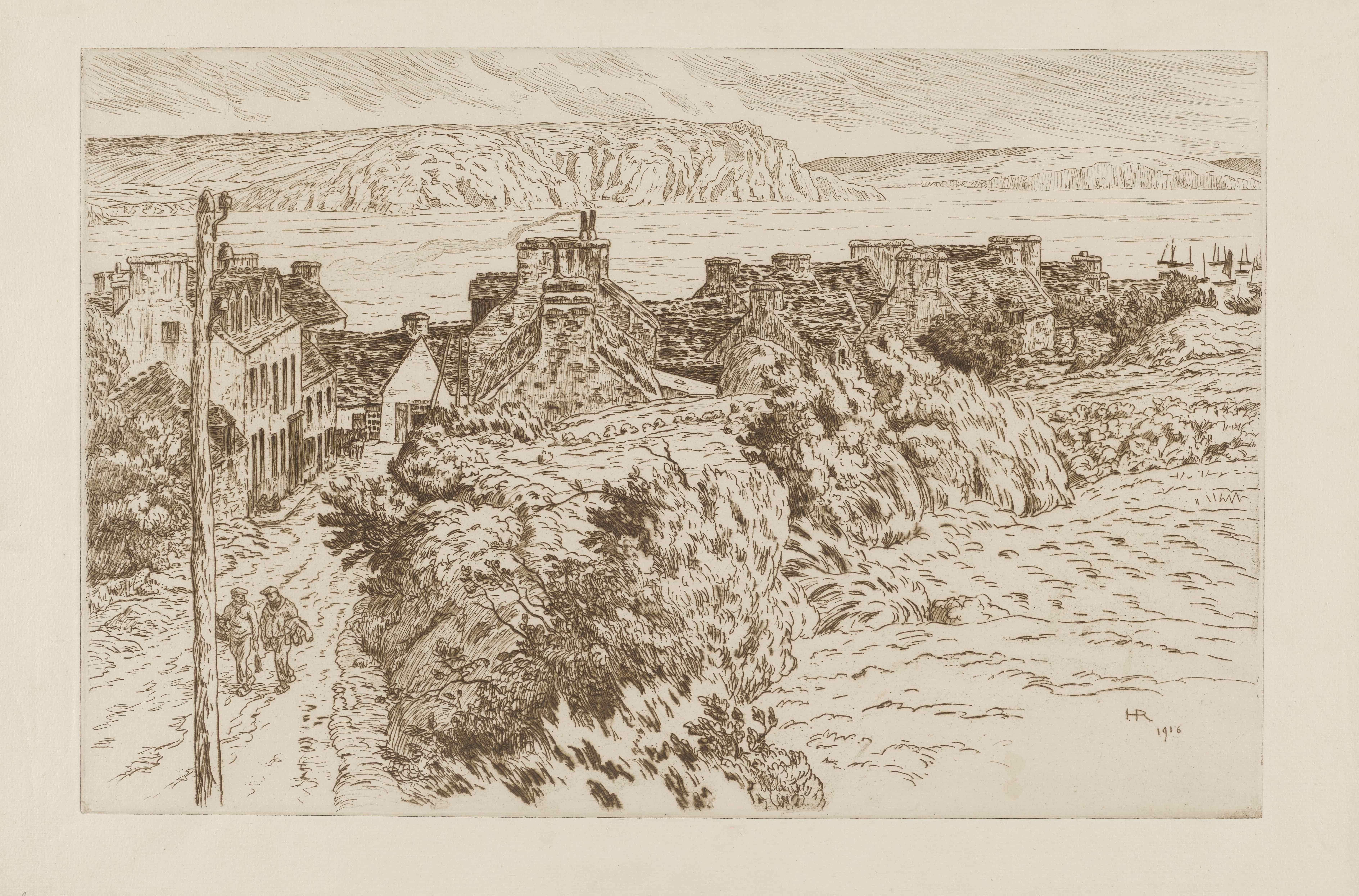 《莫加特》（Morgat）｜亨利·里维埃 Henri Rivière｜1916