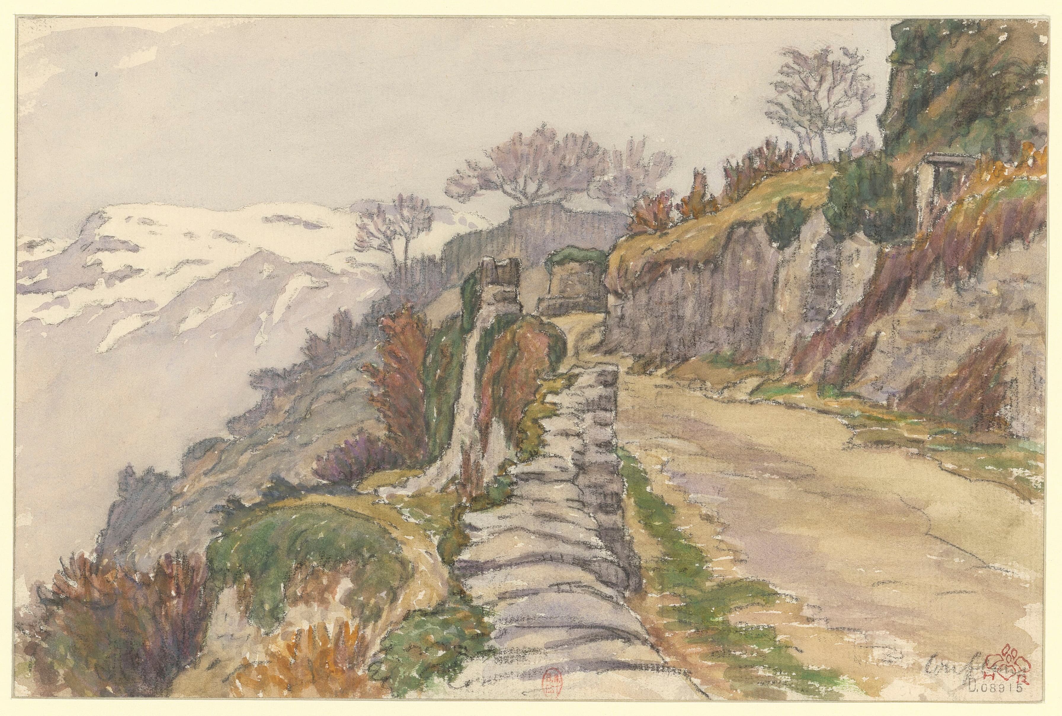 《孔夫兰斯》（Conflans）｜亨利·里维埃 Henri Rivière｜1918