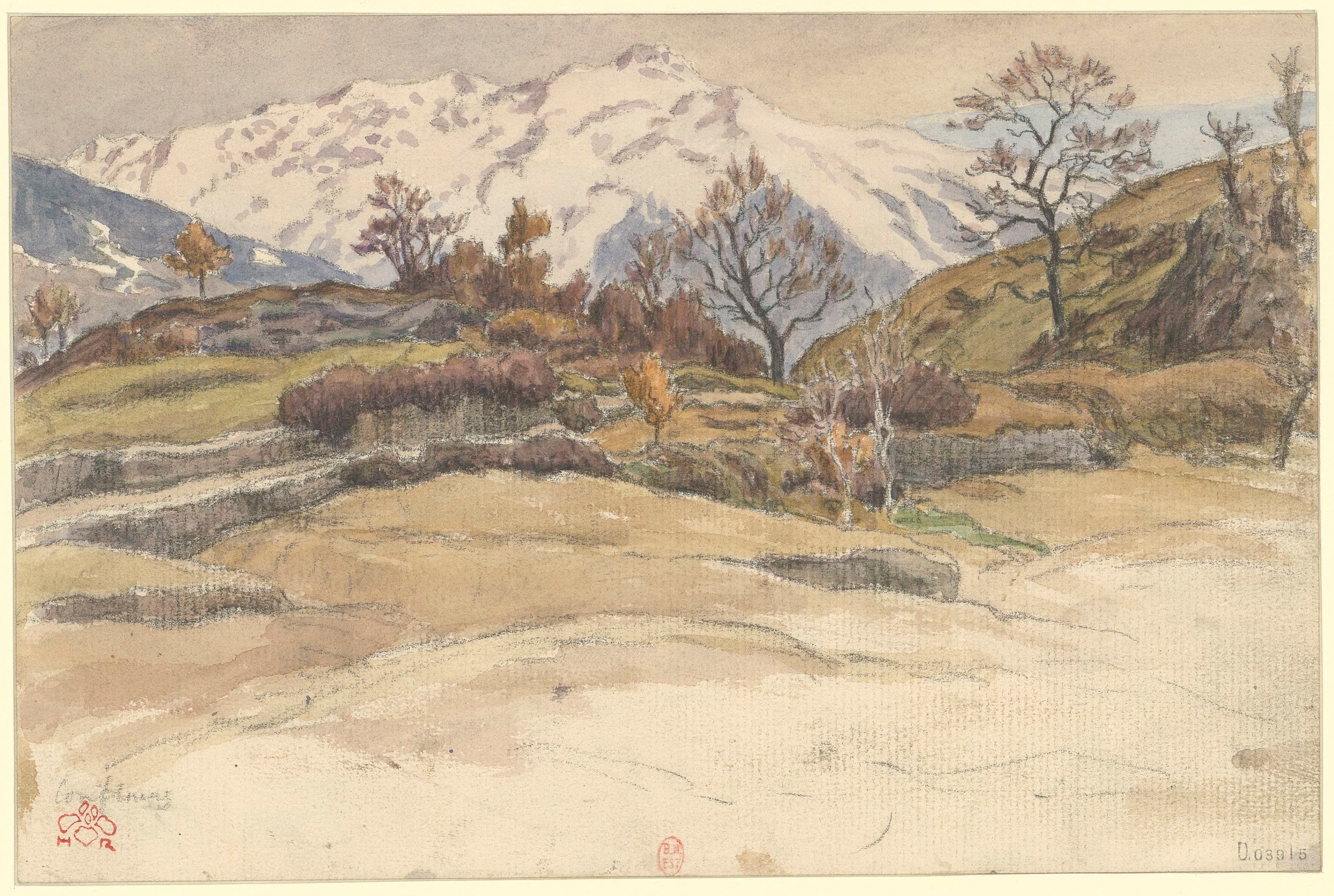 《孔夫兰斯》（Conflans）｜亨利·里维埃 Henri Rivière｜1918