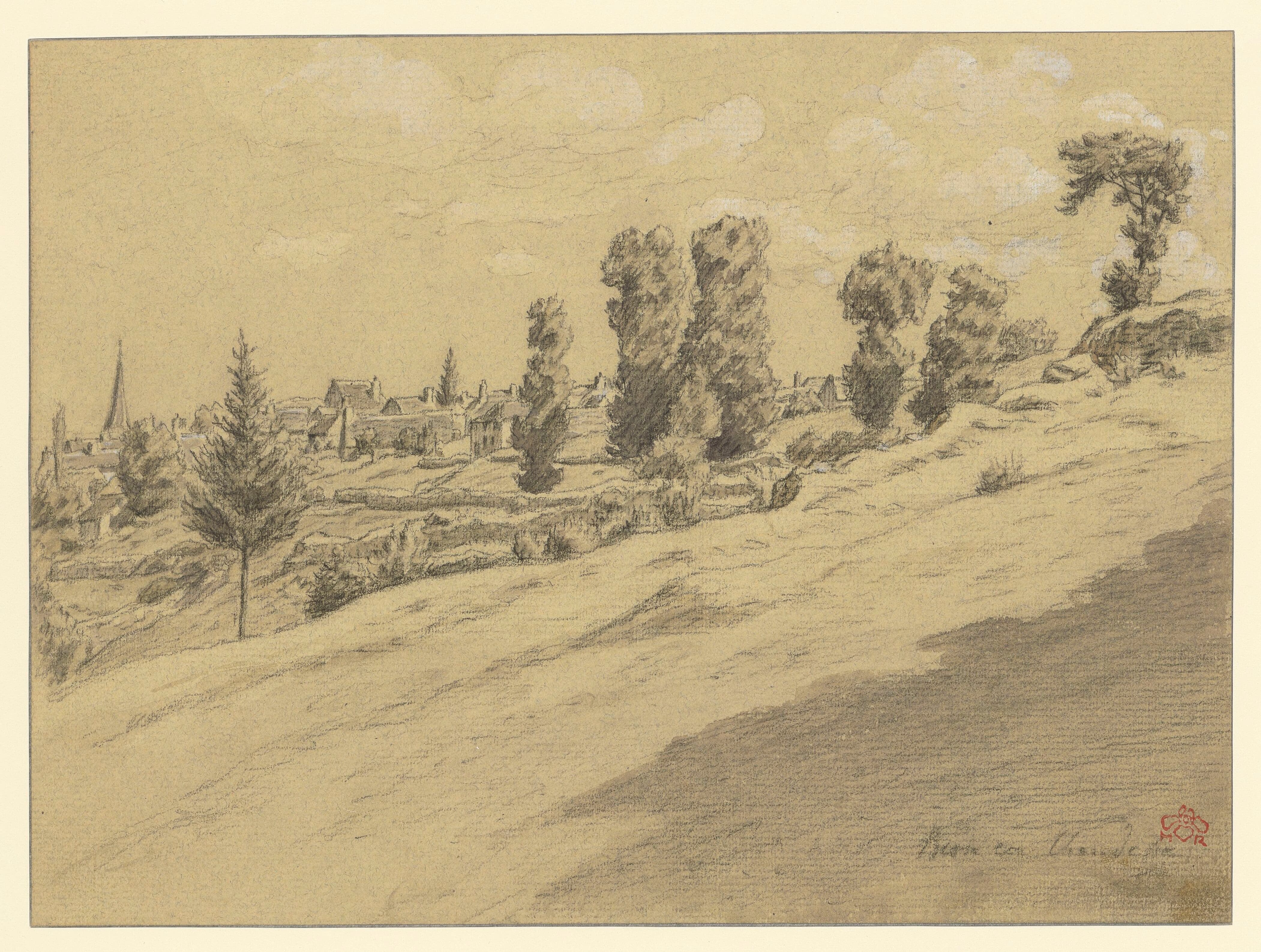 《贝斯昂尚德斯》（Besse-en-Chandesse）｜亨利·里维埃 Henri Rivière｜1921