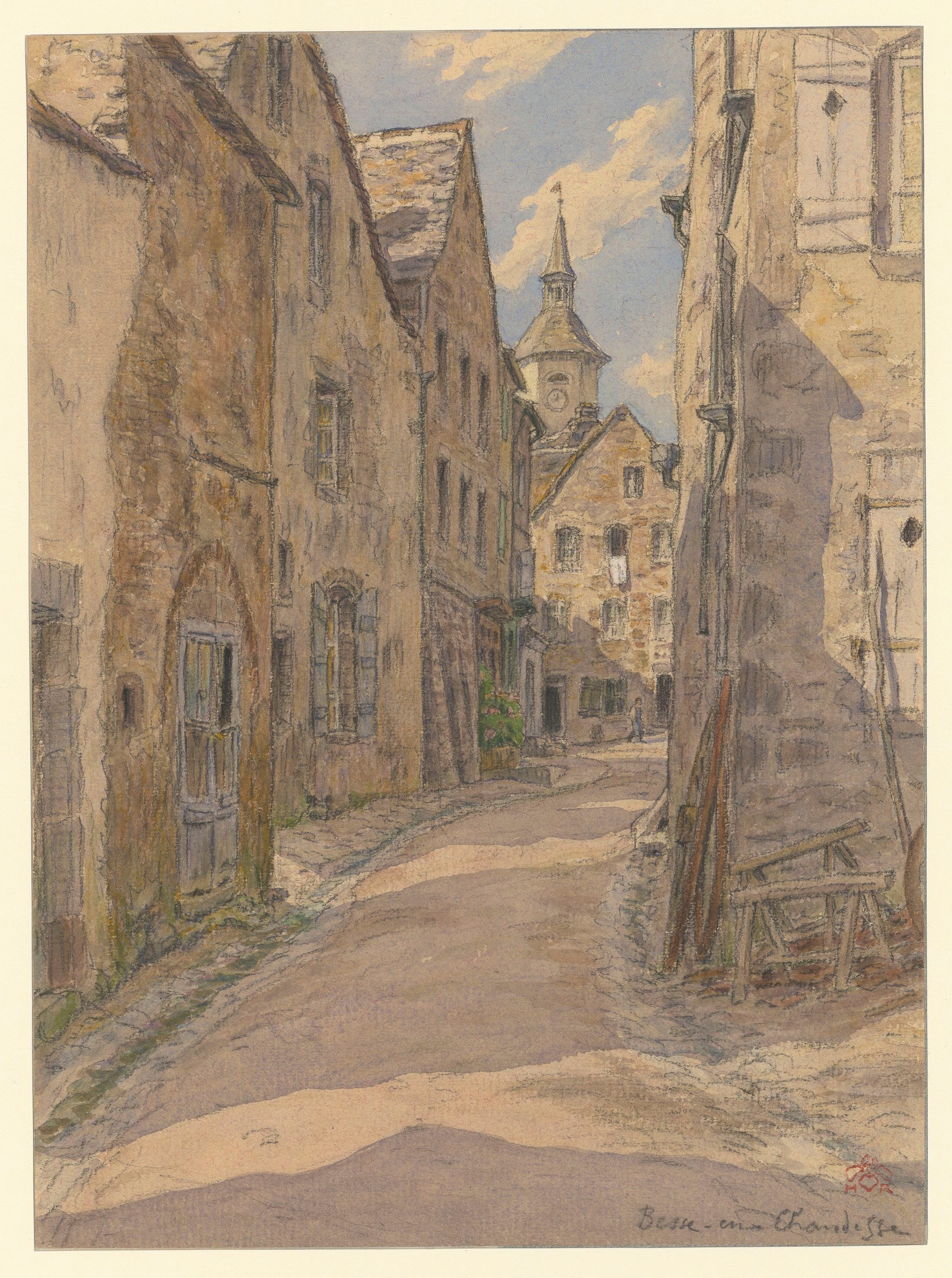 《贝斯昂尚德斯》（Besse-en-Chandesse）｜亨利·里维埃 Henri Rivière｜1921
